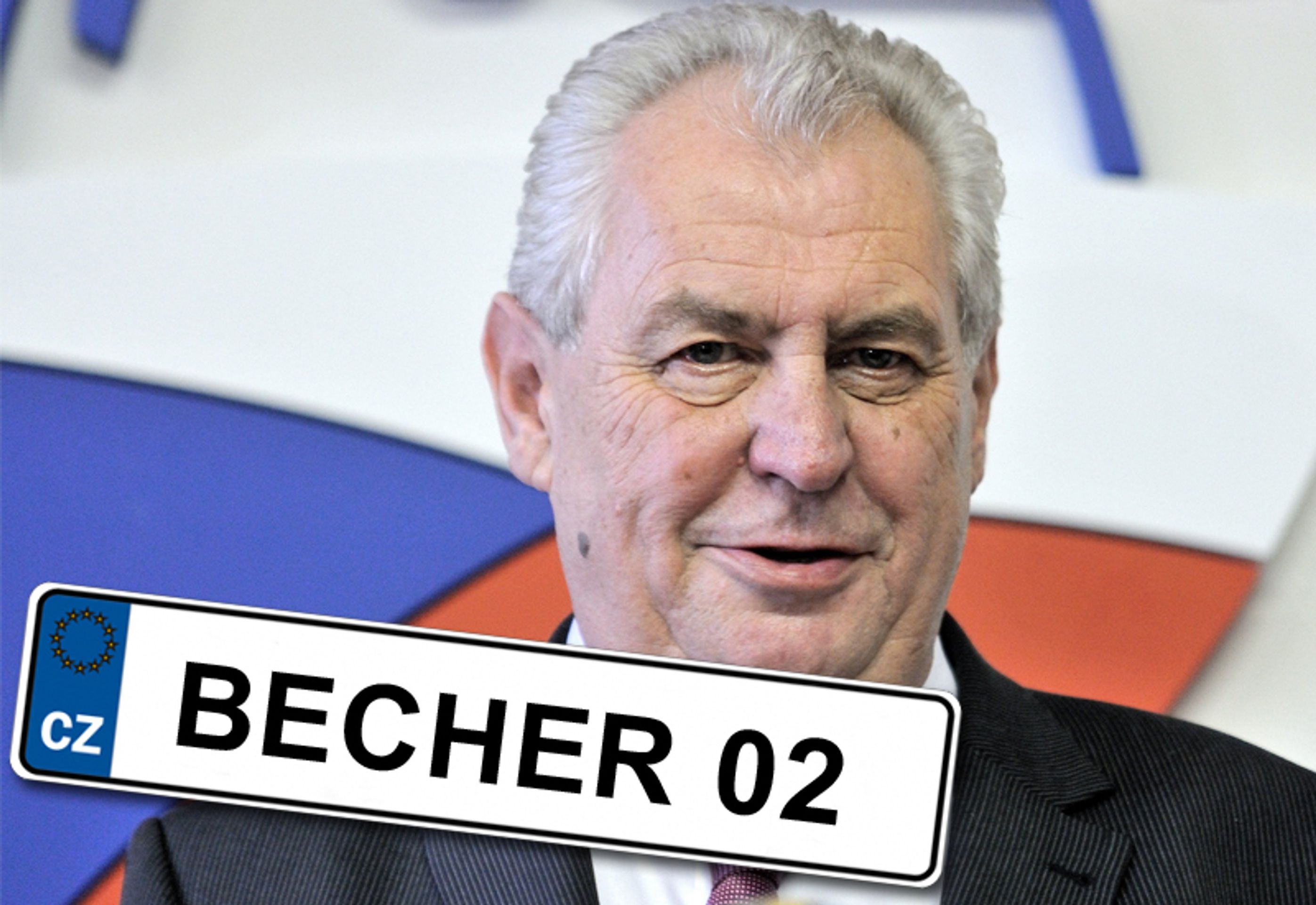 Miloš Zeman - GALERIE: Kmotrovské SPZky: Jaké by se hodily k našim politikům (2/10)