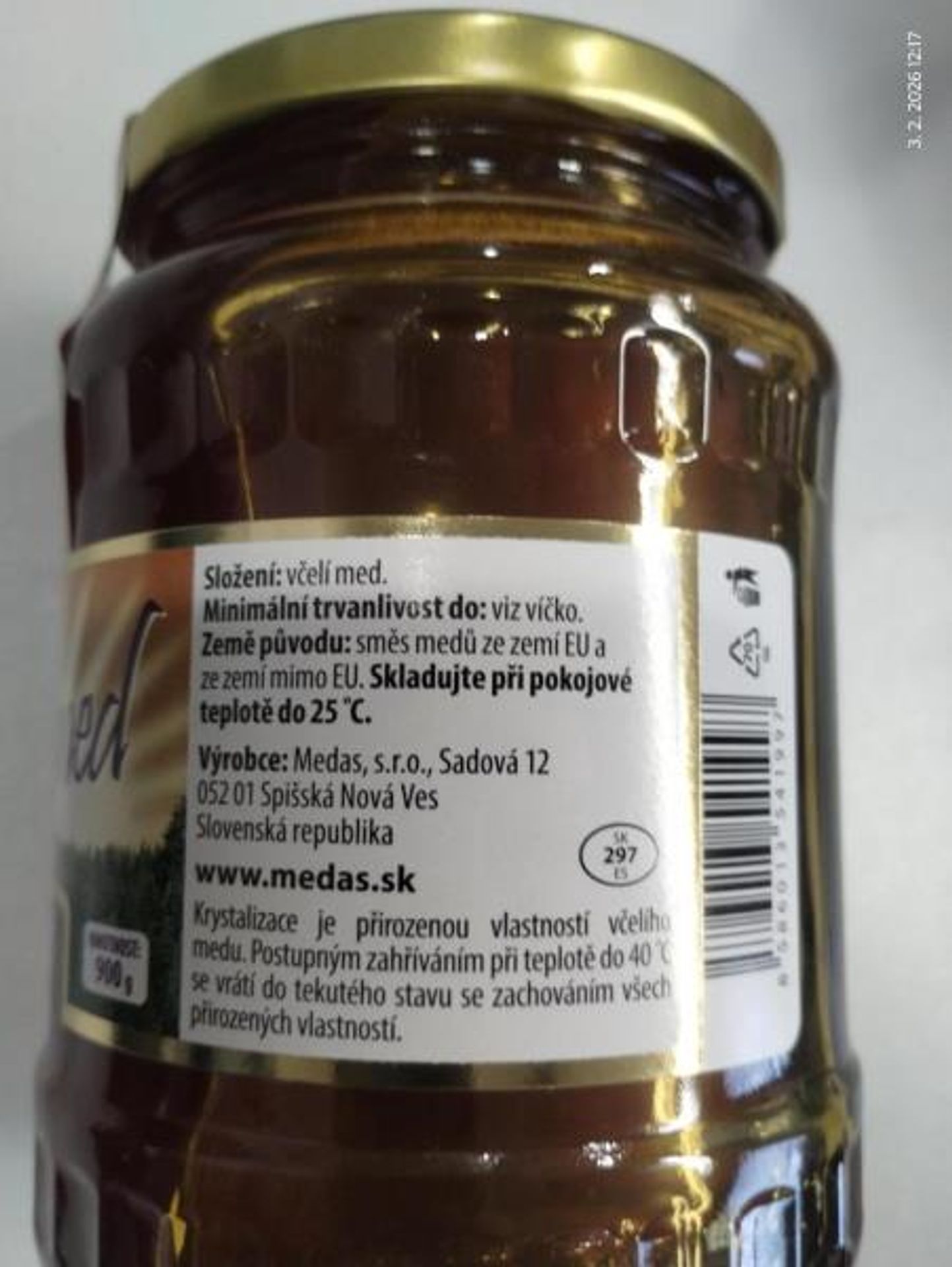 Včelí med, květový lesní - Závadný med, sušenky a oříšky (2/14)