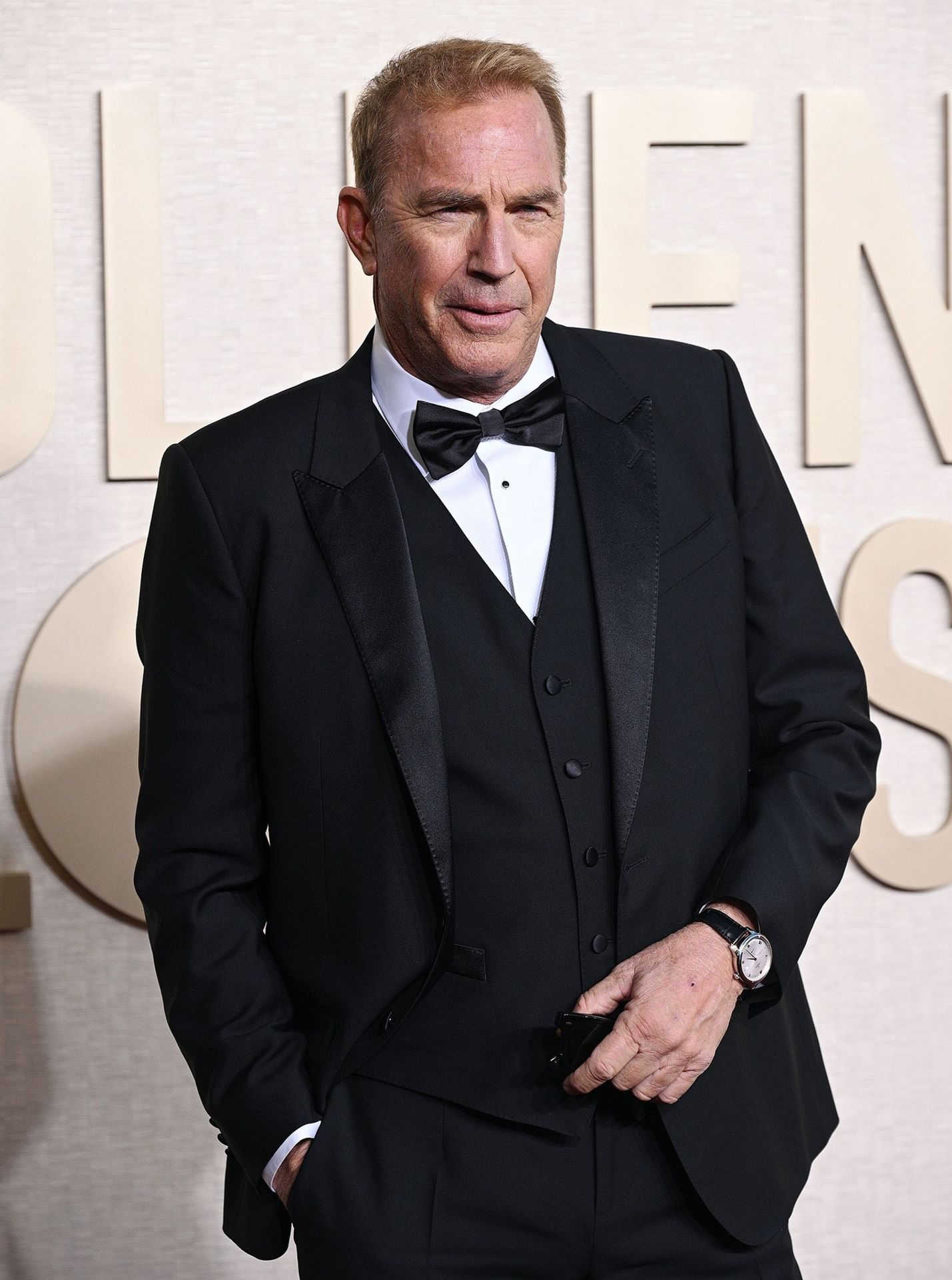Kevin Costner, 7. 1. 2024 Zlaté glóby - Zlaté glóby 2024 (14/15)