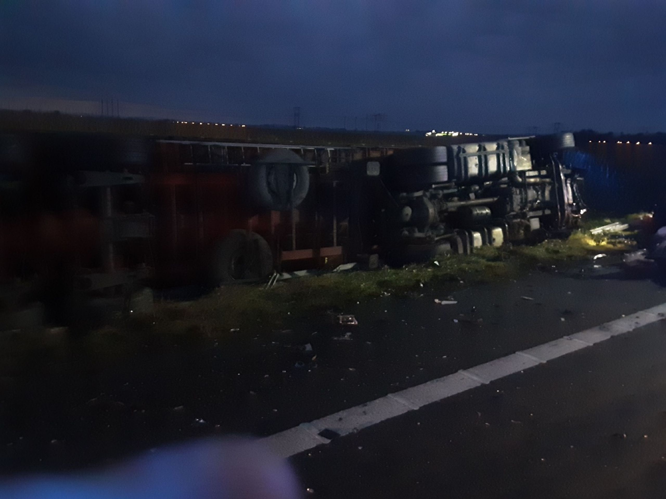 Tragická nehoda u Prostějova - Tragická nehoda na D46 u Prostějova (9/9)