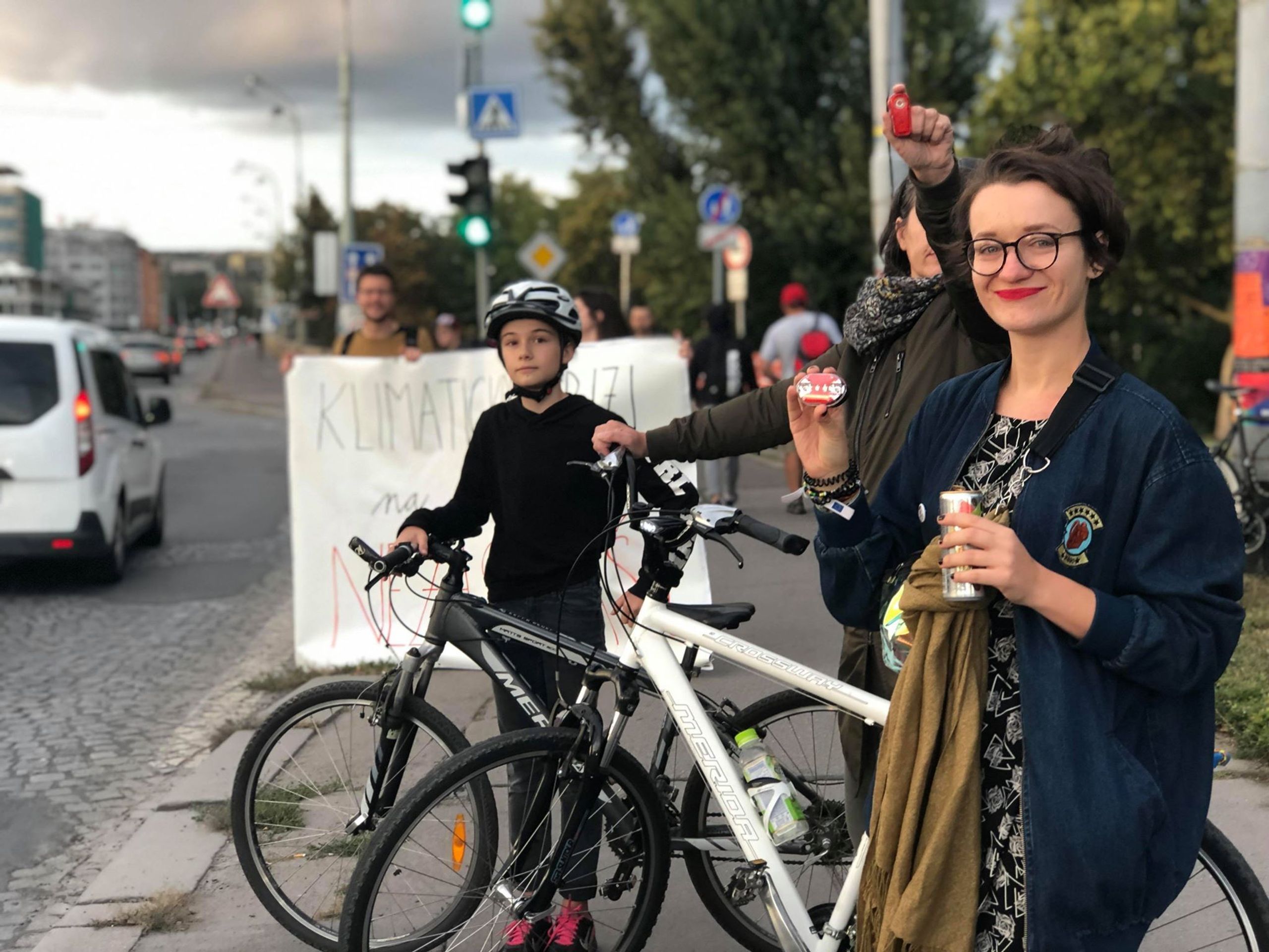 Demonstrace cykloaktivistů na magistrále v Praze - 2 - GALERIE: Demonstrace cykloaktivistů na magistrále v Praze (6/7)