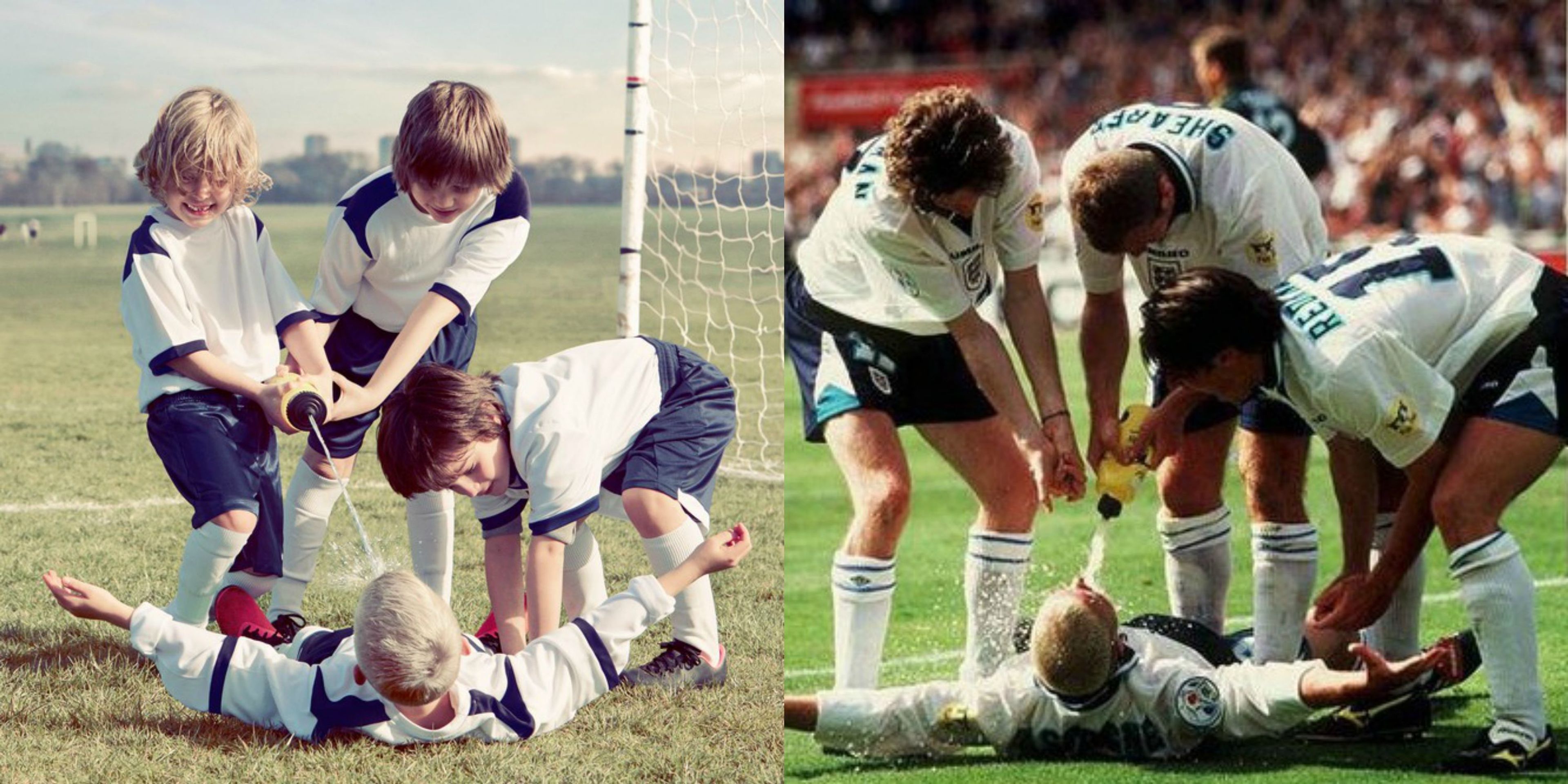 Paul Gascoigne - Galerie: Děti předvádějí památné fotbalové momenty (2/6)