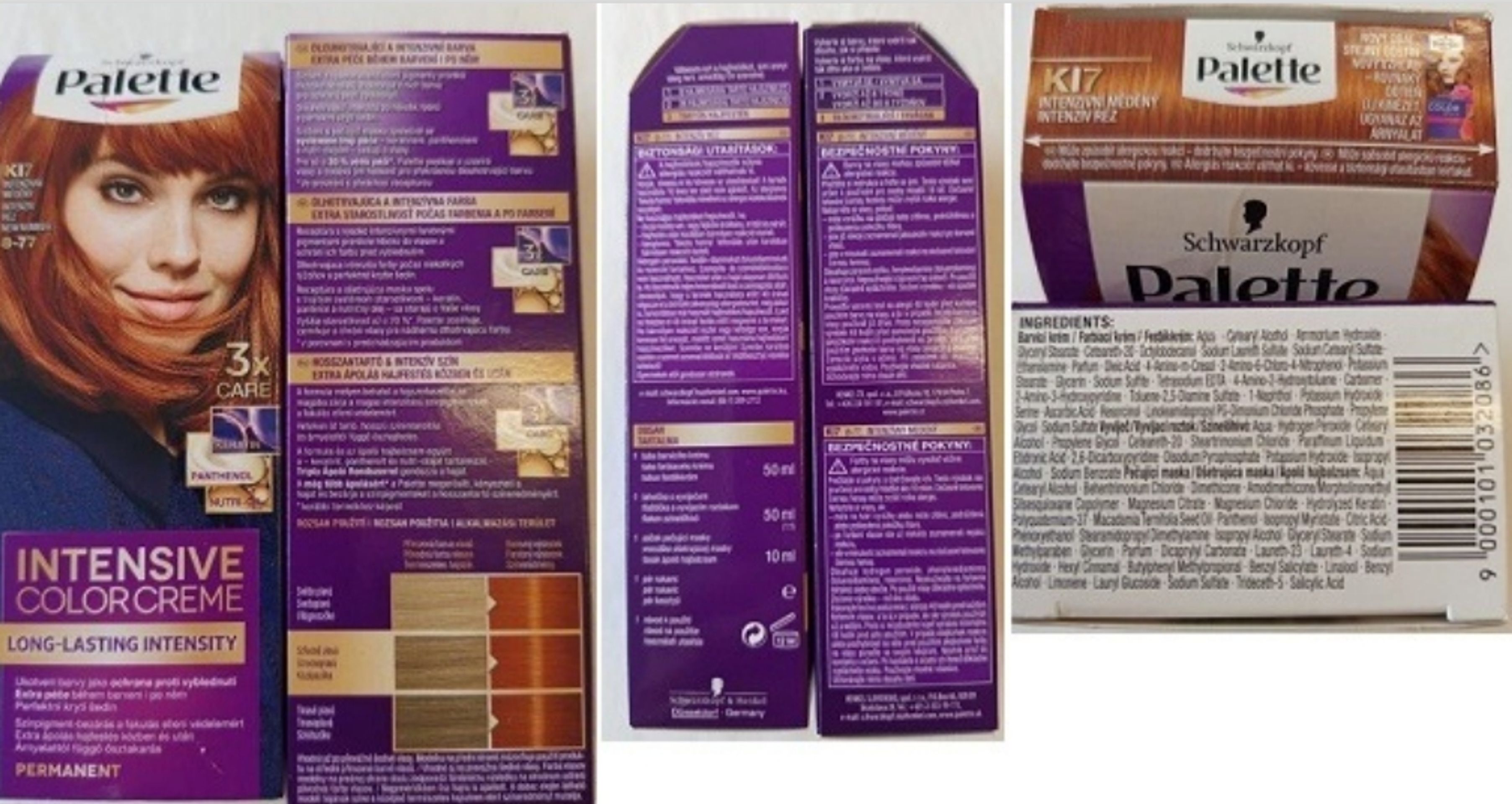 Barva na vlasy Palette K17 - Zdraví nebezpečná kosmetika (4/6)