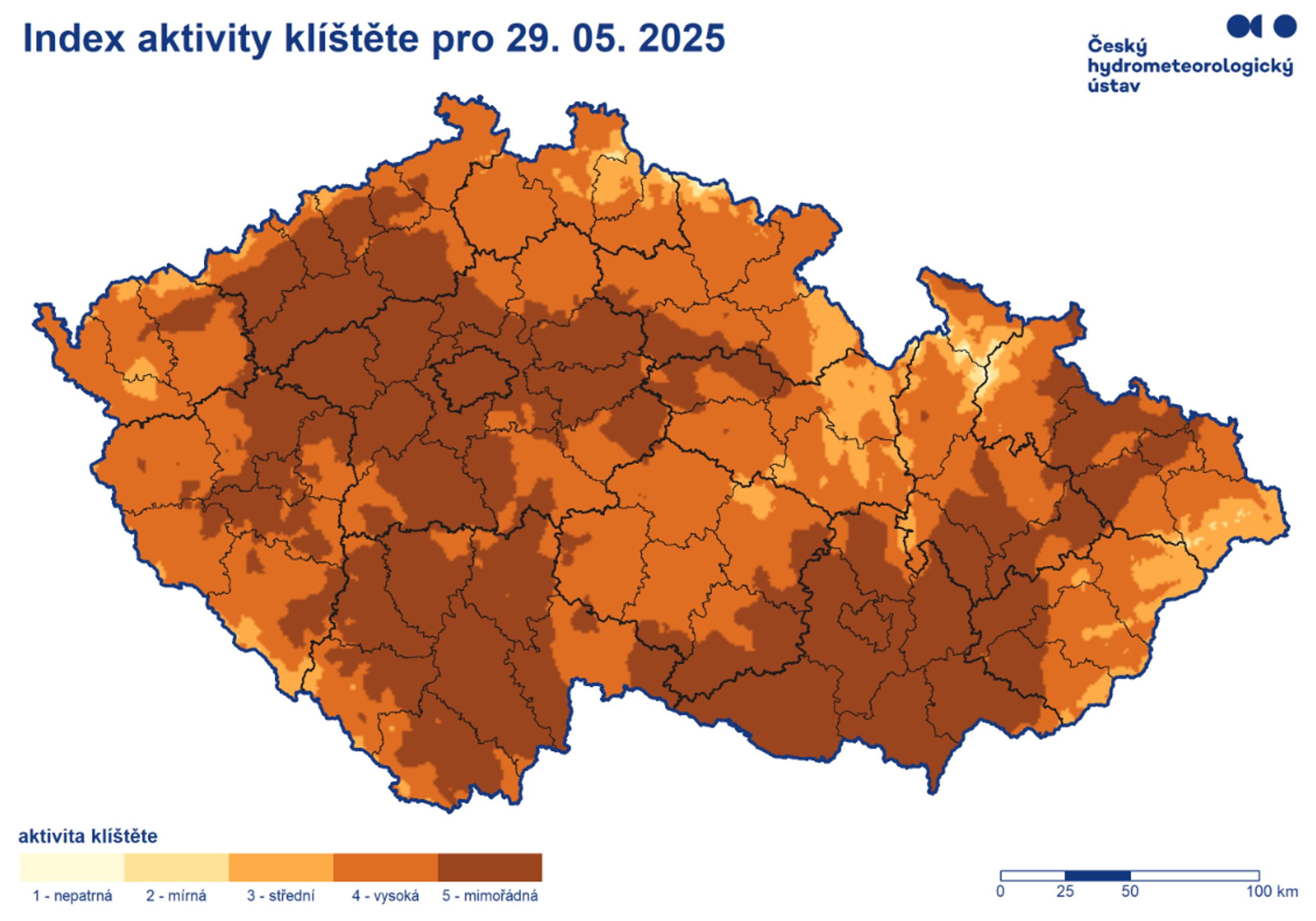 Aktivita klíšťat 29. 5. 2025 - Aktivita klíšťat 27.-29. 5. 2025 (3/3)