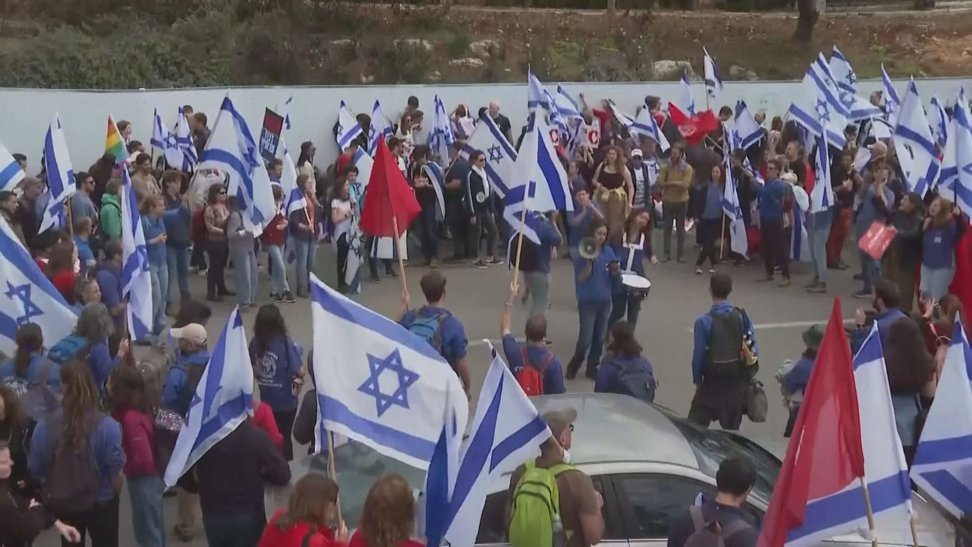 Izrael demonstrace (9) - V Izraeli protestují statisíce lidí (9/23)