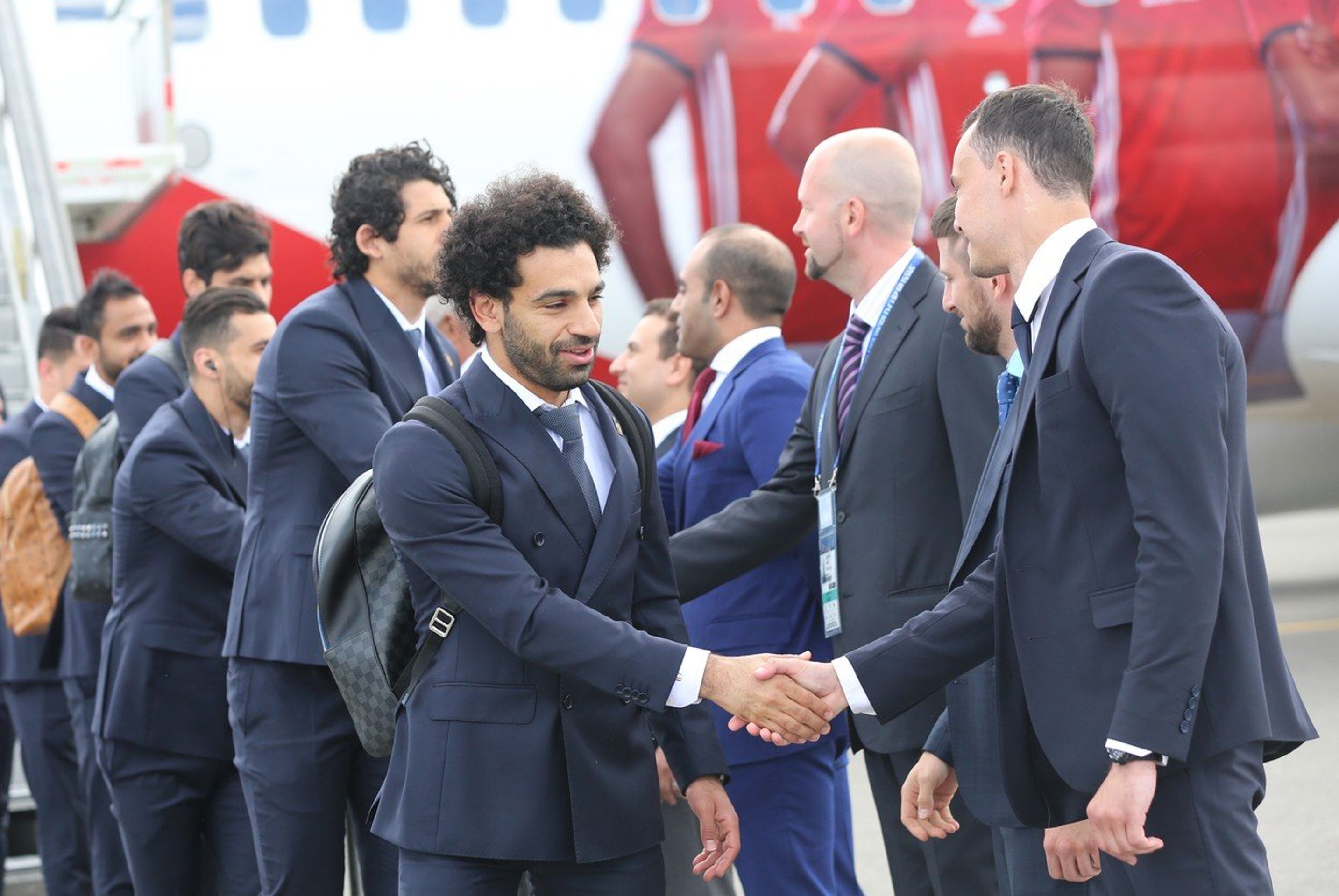 Fotbalisté Egypta - GALERIE: Fotbalisté dorazili na MS v Rusku (6/9)
