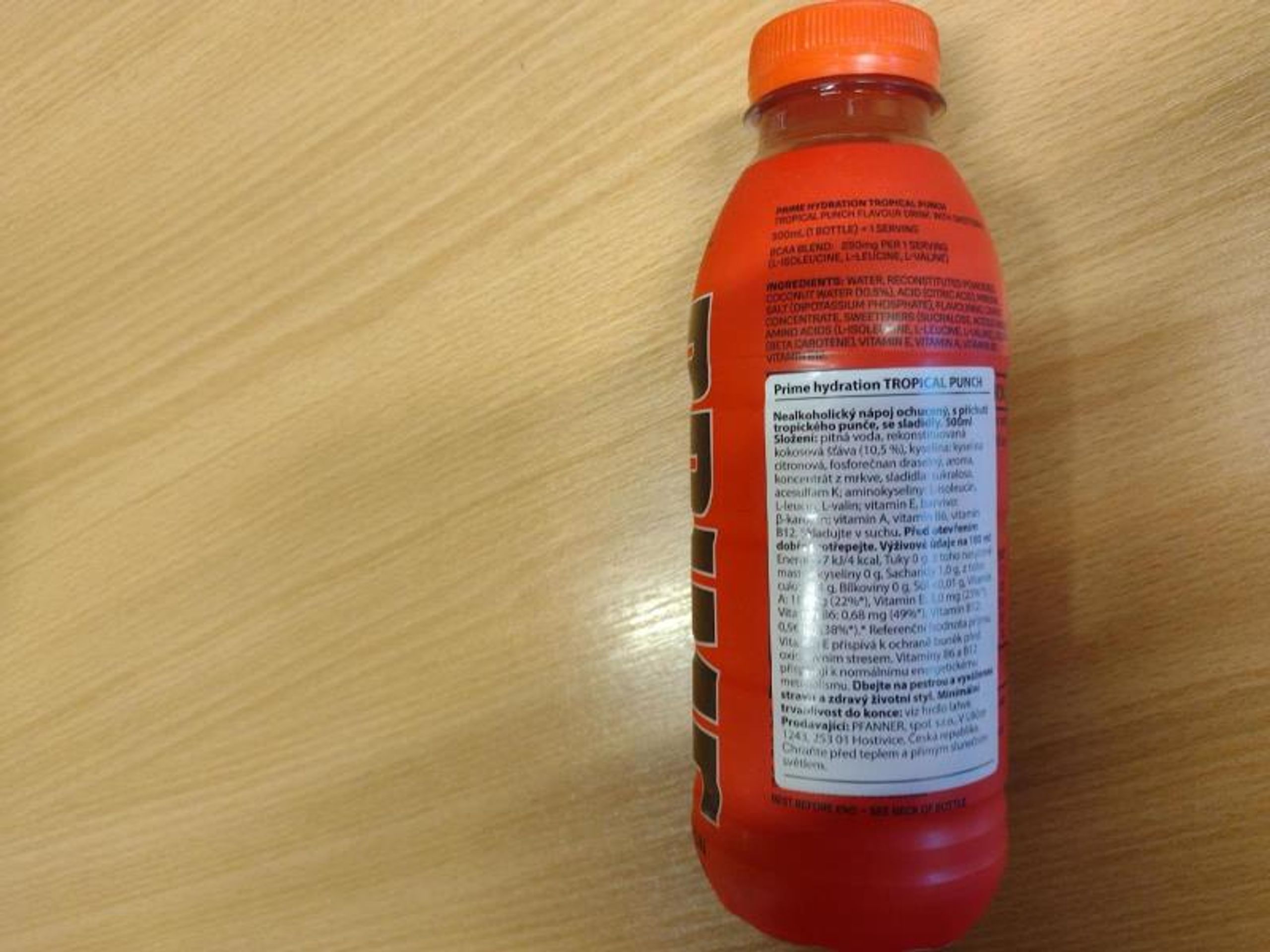 Falšovaný nápoj Prime Hydration Tropical Punch (3) - Falšovaný nápoj Prime Hydration Tropical Punch (2/3)