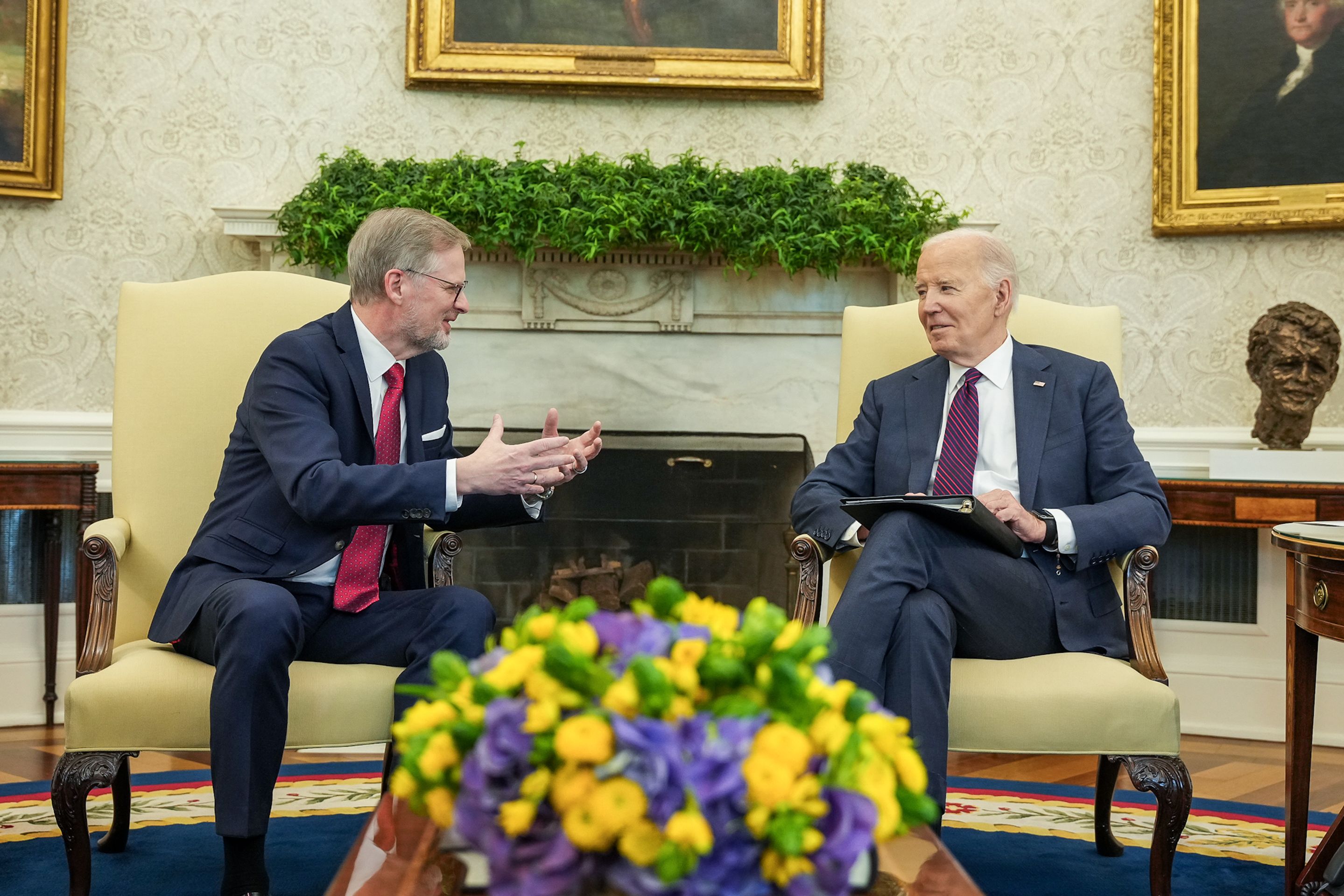 Petr Fiala jedná s Joe Bidenem, 15. 4. 2024 - Joe Biden (11/20)