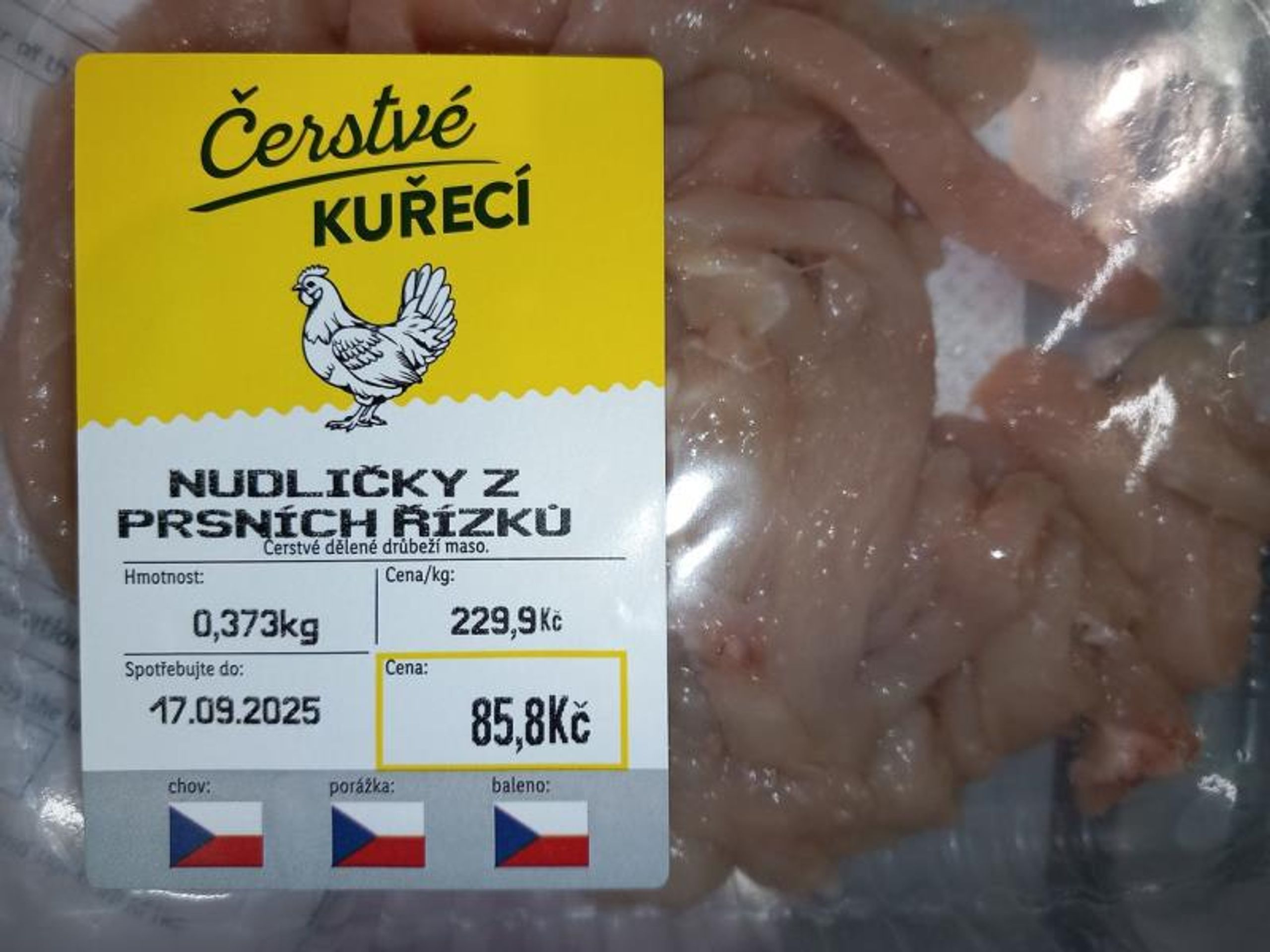 Kuřecí nudličky z prsních řízků - Závadné potraviny (5/5)