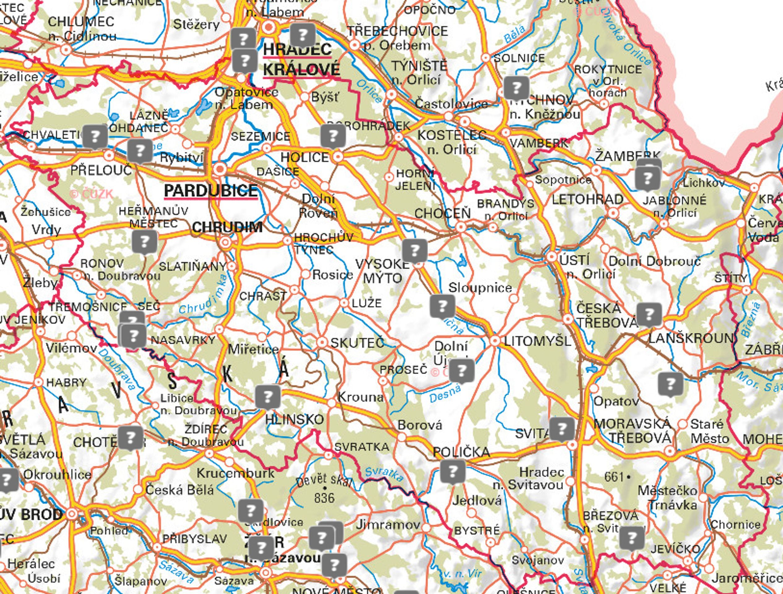 Pardubický kraj - Kvalita vody ke koupání (8/13)