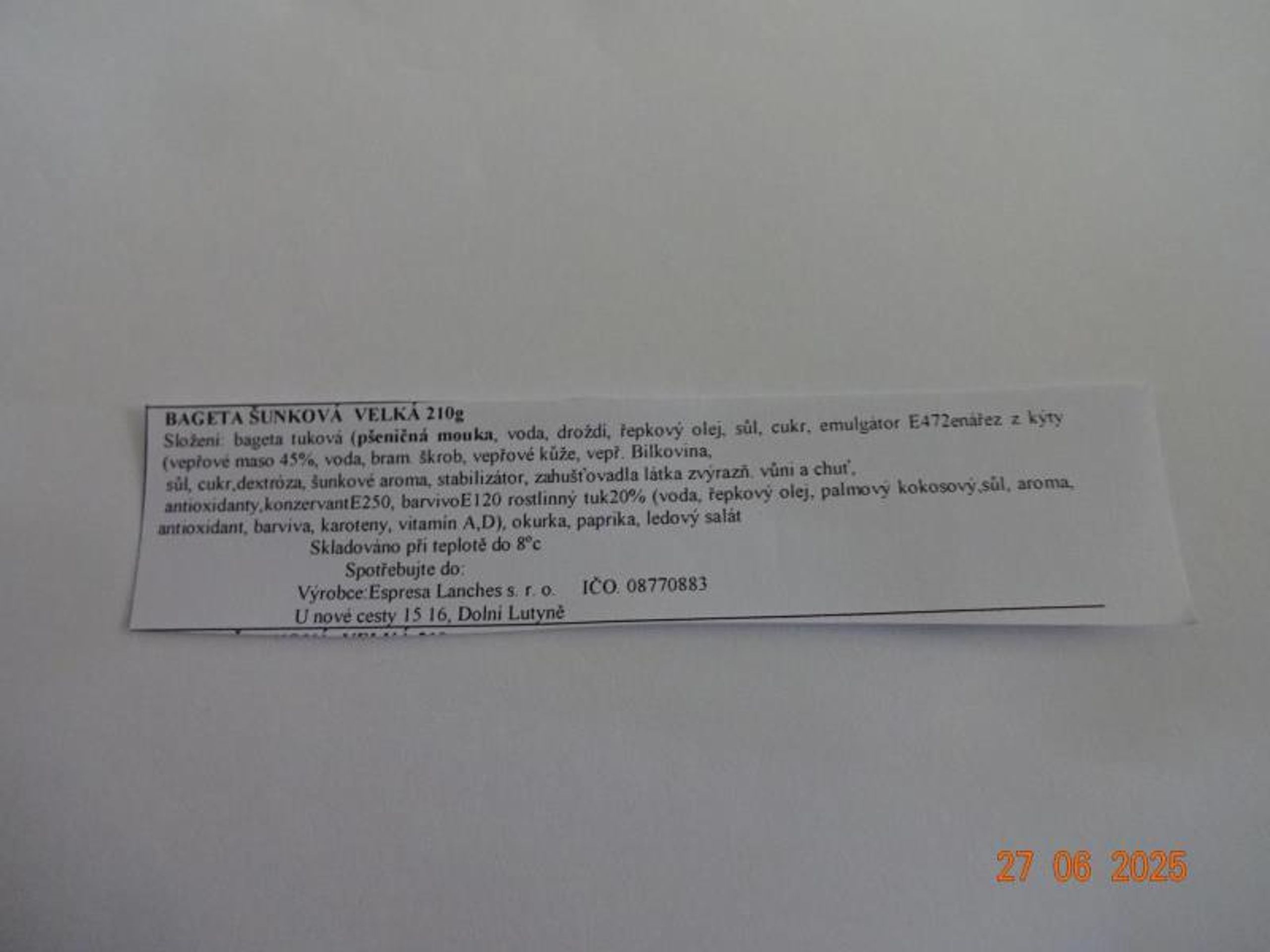 BAGETA ŠUNKOVÁ 210 g (2) - Bagety (6/6)