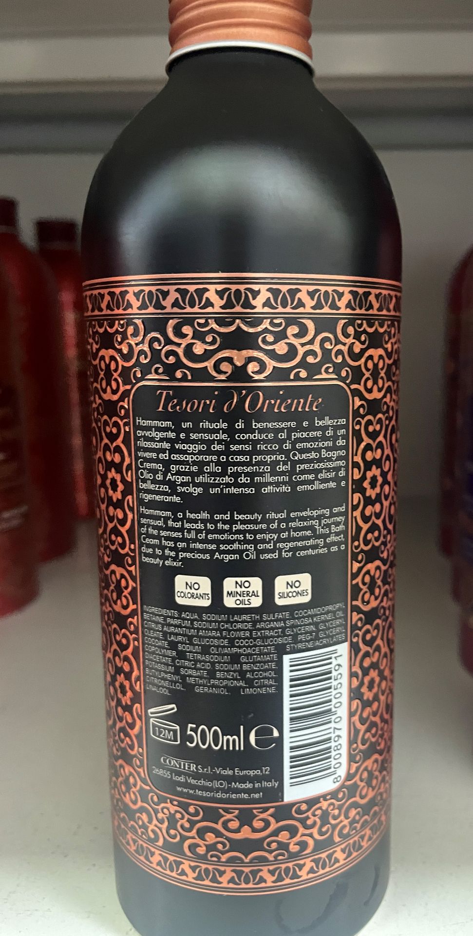 Sprchový krém Tesori d´Oriente Hammam (5) - Zdraví nebezpečná kosmetika (4/25)
