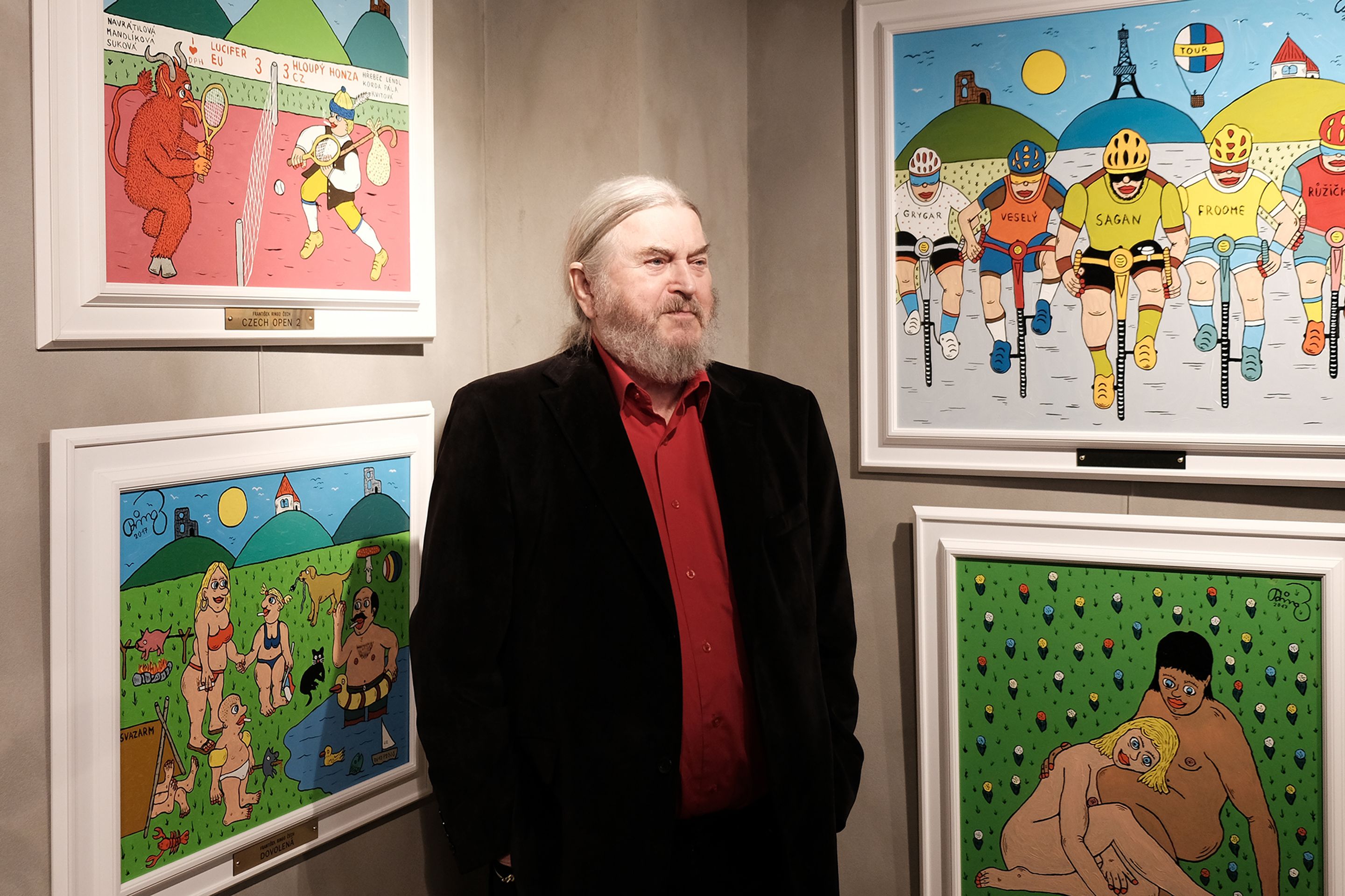 Vernisáž obrazů Františka Ringo Čecha - 7 - GALERIE: Vernisáž obrazů Františka Ringo Čecha (6/10)