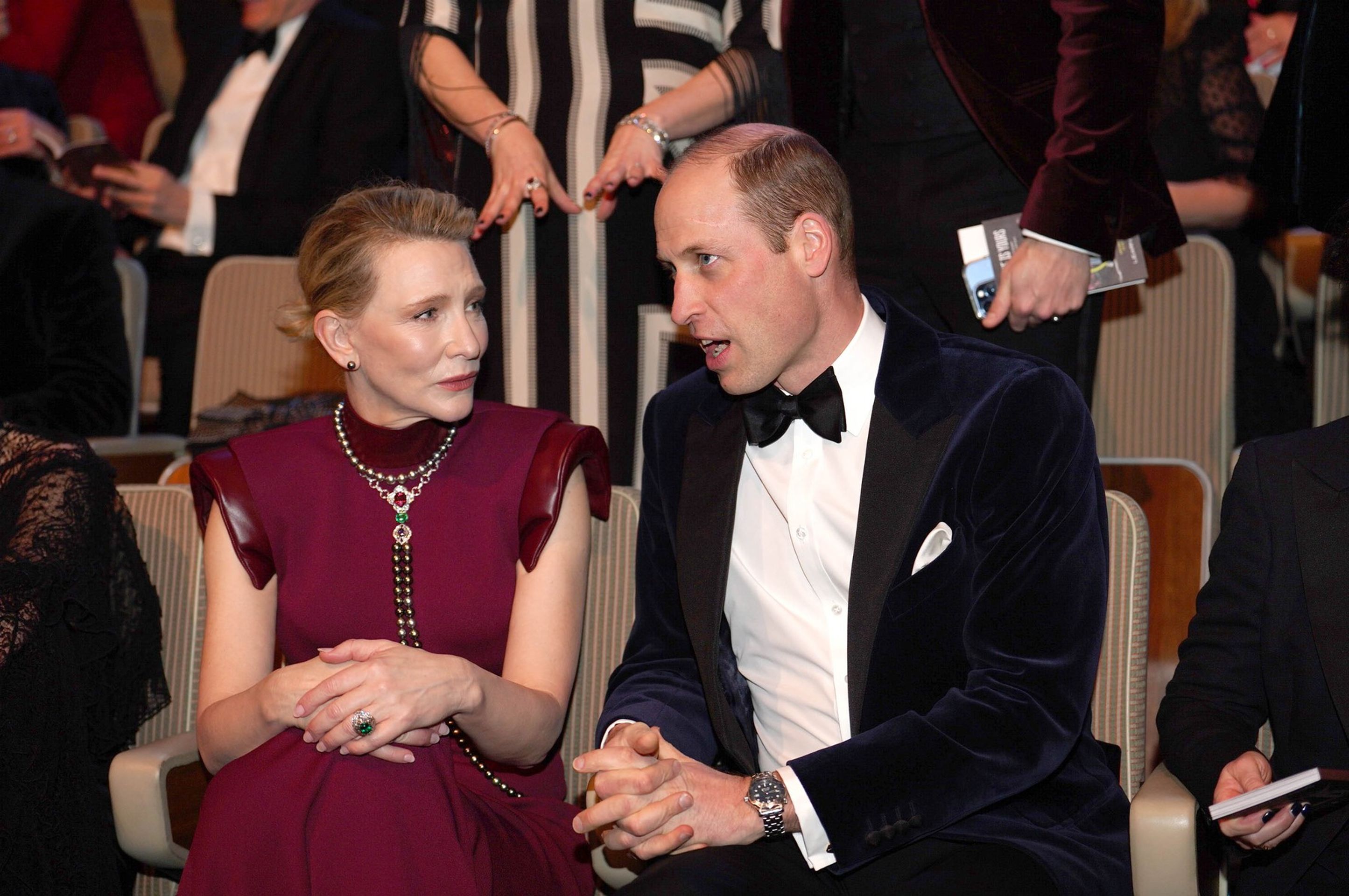 Princ William a Cate Blanchettová na BAFTA Film Awards v Londýně, 18. 2. 2024 - Princ William na BAFTA Film Awards (2/4)