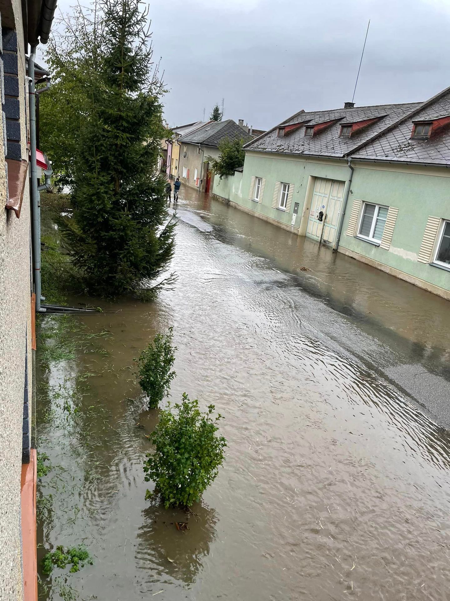 Situace v Litovli, 16. 9. 2024 (2) - Většina Litovle je zaplavená (9/12)