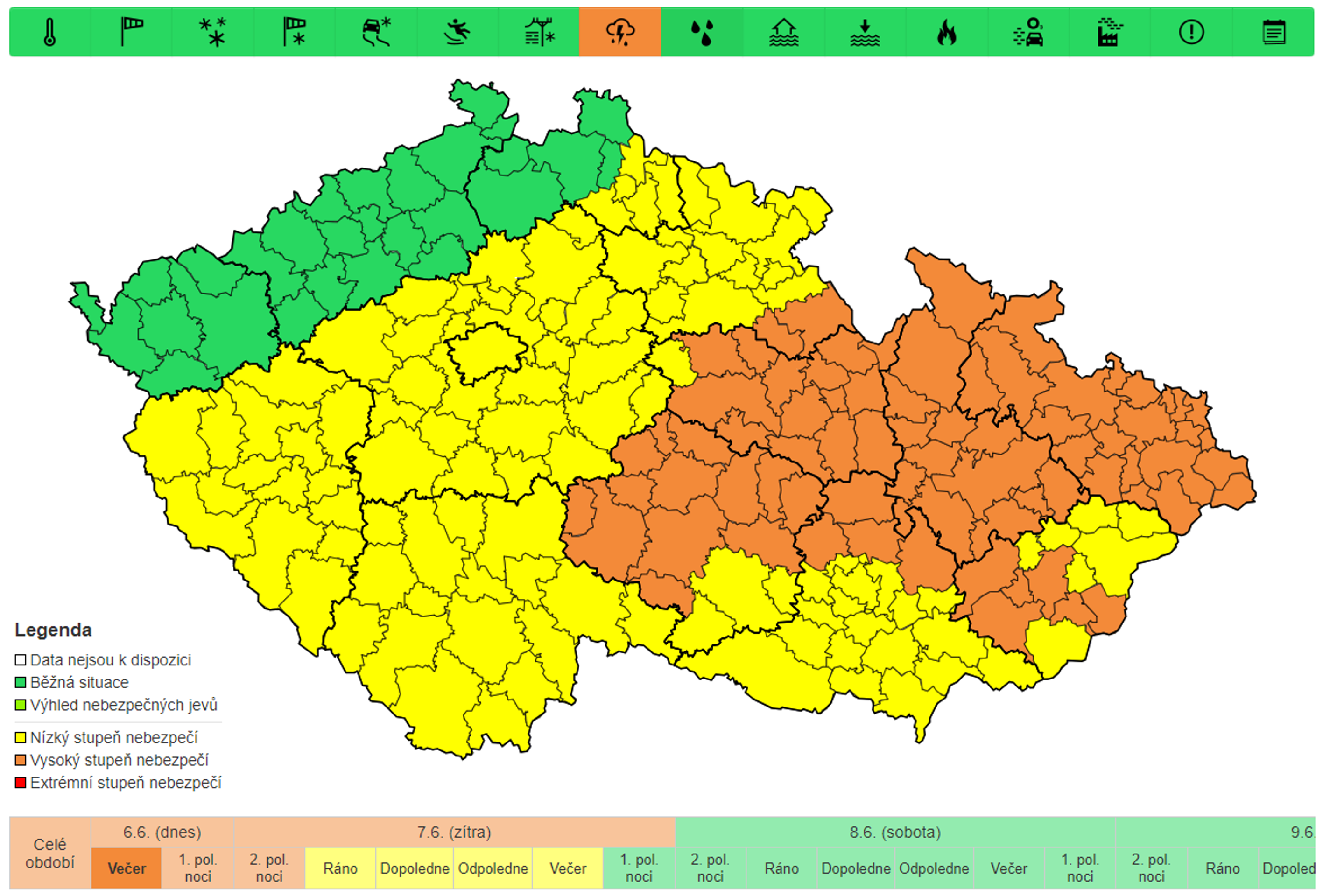 Výstraha před bouřemi - Výstraha před bouřemi (1/4)