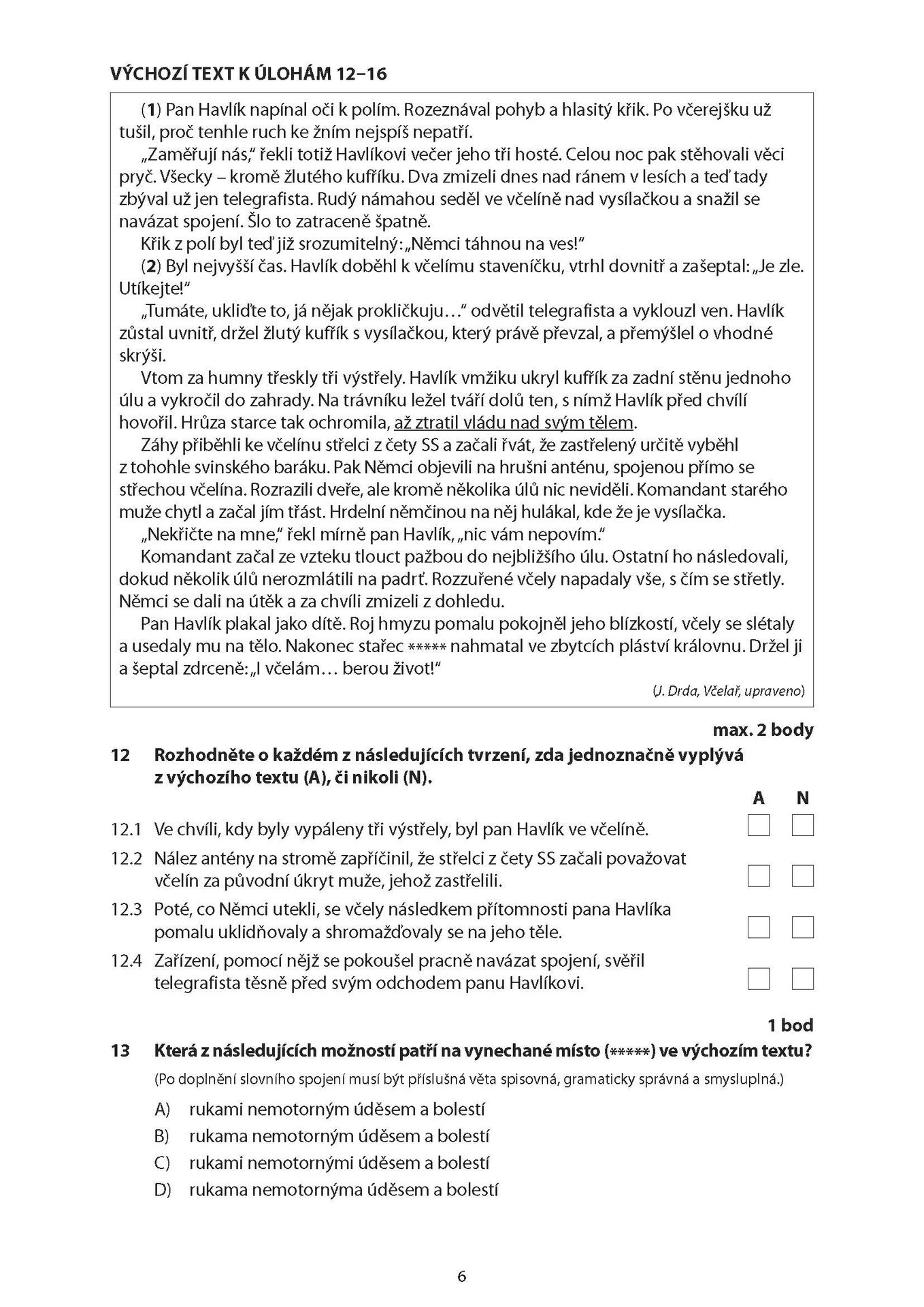 CJL_2026j_TS_Stránka_06 - Maturitní zkouška z češtiny a literatury – jarní termín 2026 (6/14)