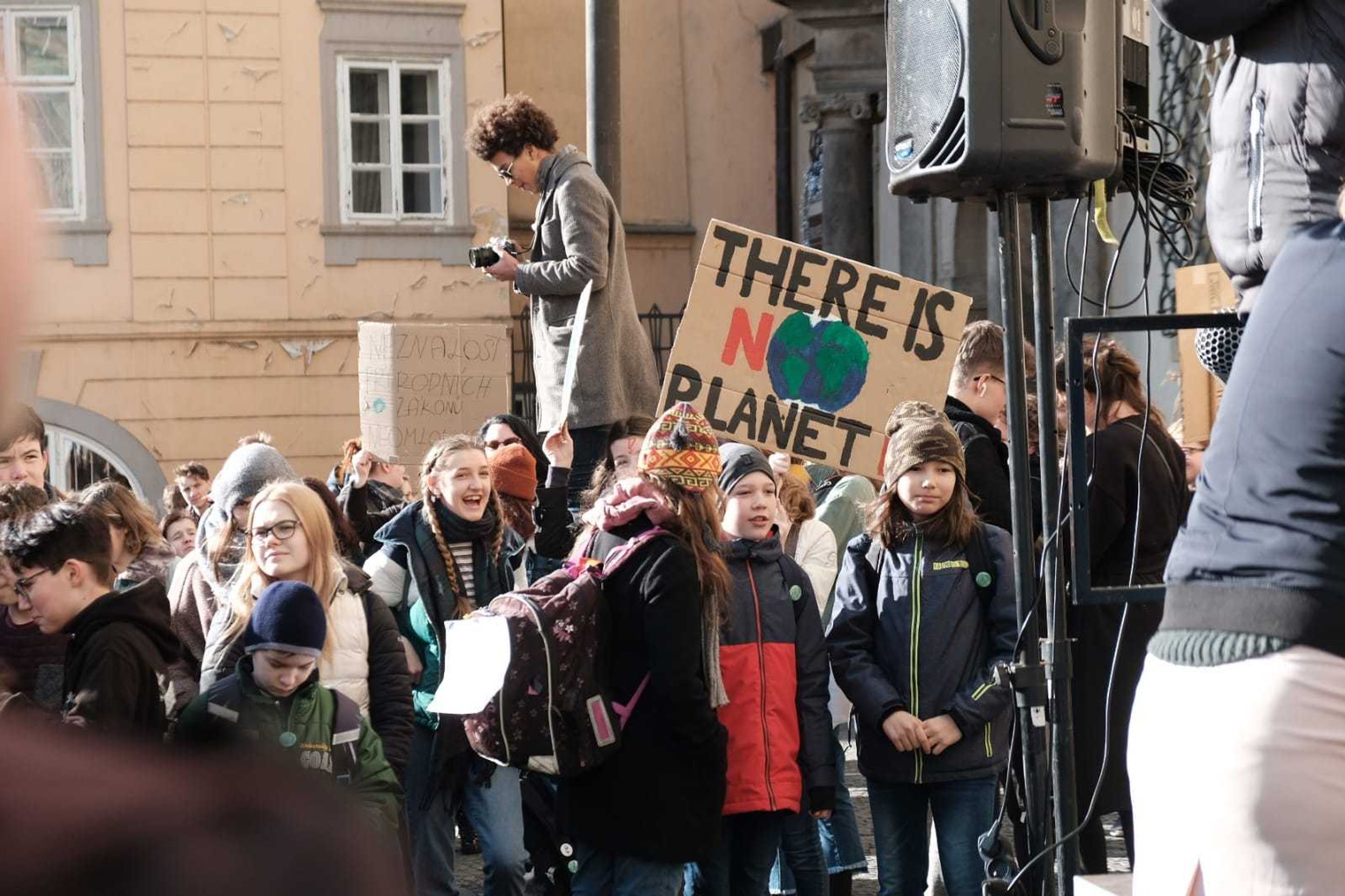 Demonstrace českých studentů za lepší klimatické podmínky - 4 - GALERIE: Demonstrace českých studentů za lepší klimatické podmínky (4/14)