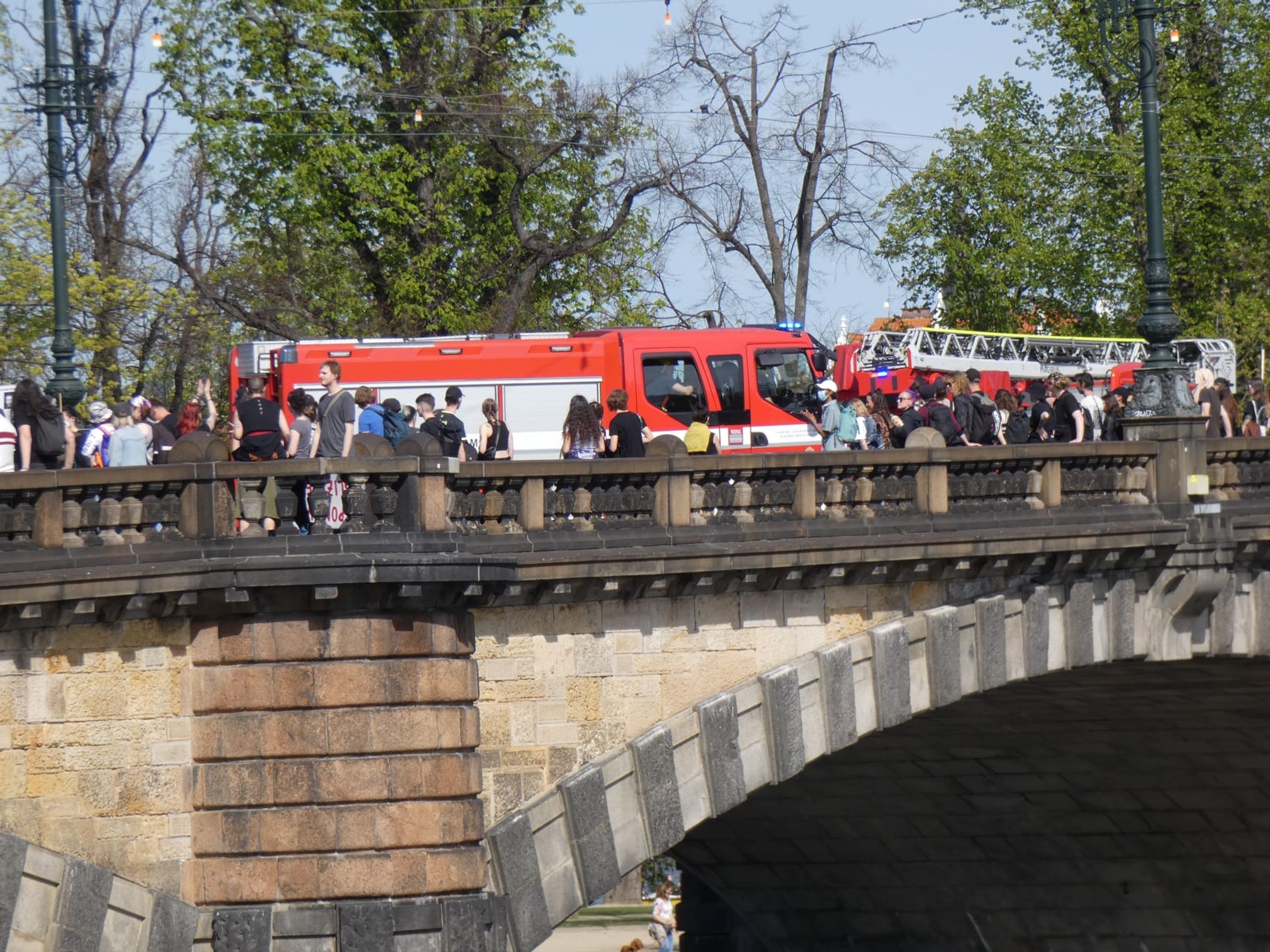 Protest na mostě Legií - Protest na mostě Legií (1/14)