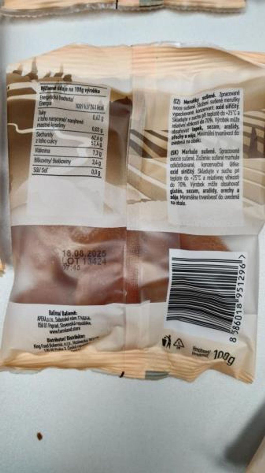 Zdraví nebezpečné sušené meruňky, Kaufland Česká republika v.o.s (6) - Zdraví nebezpečné potraviny (8/26)