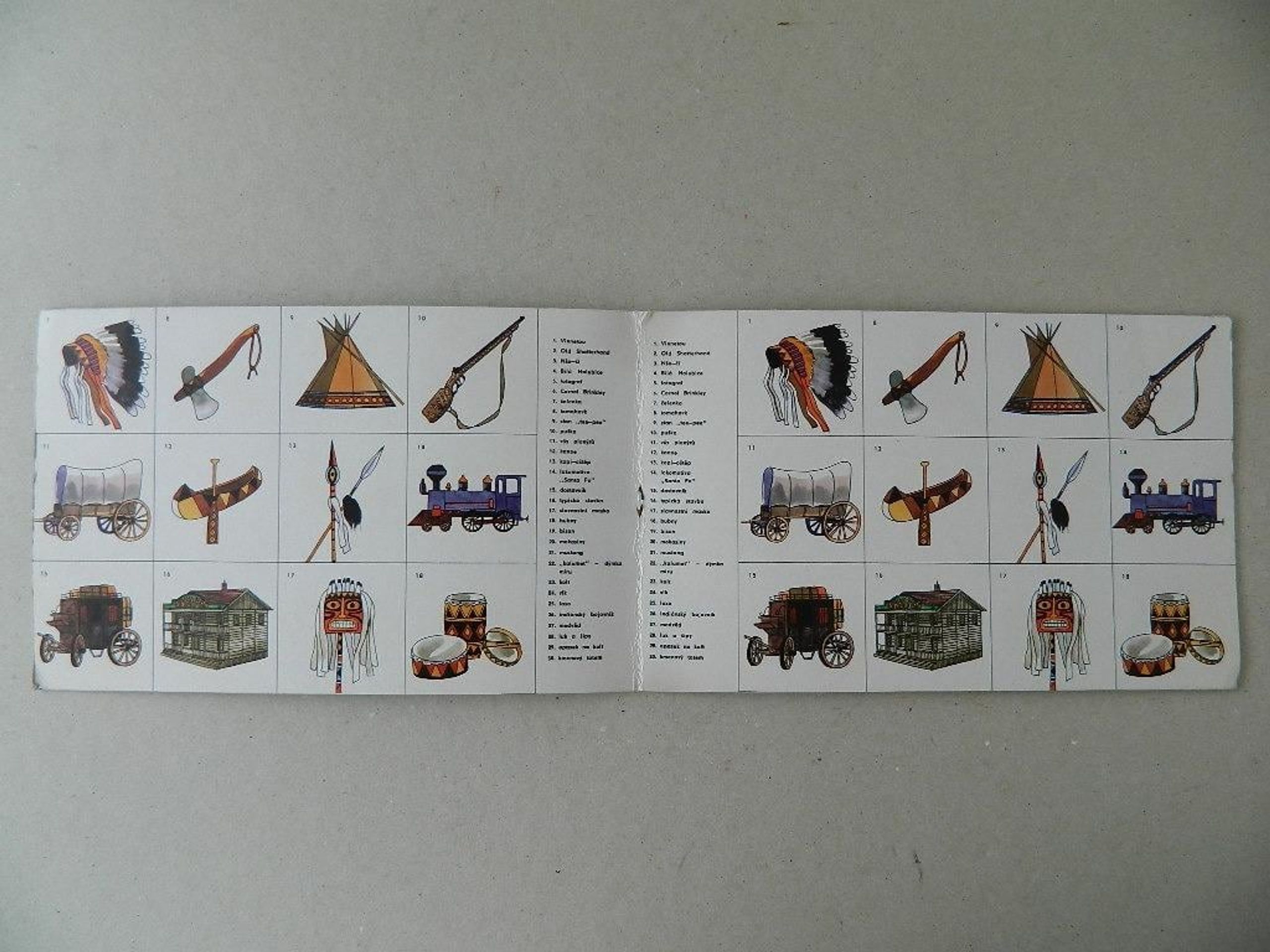 Pexeso Vinnetou, nerozstříhané, 33 766 Kč  - Předměty vydražené na Aukru (19/38)