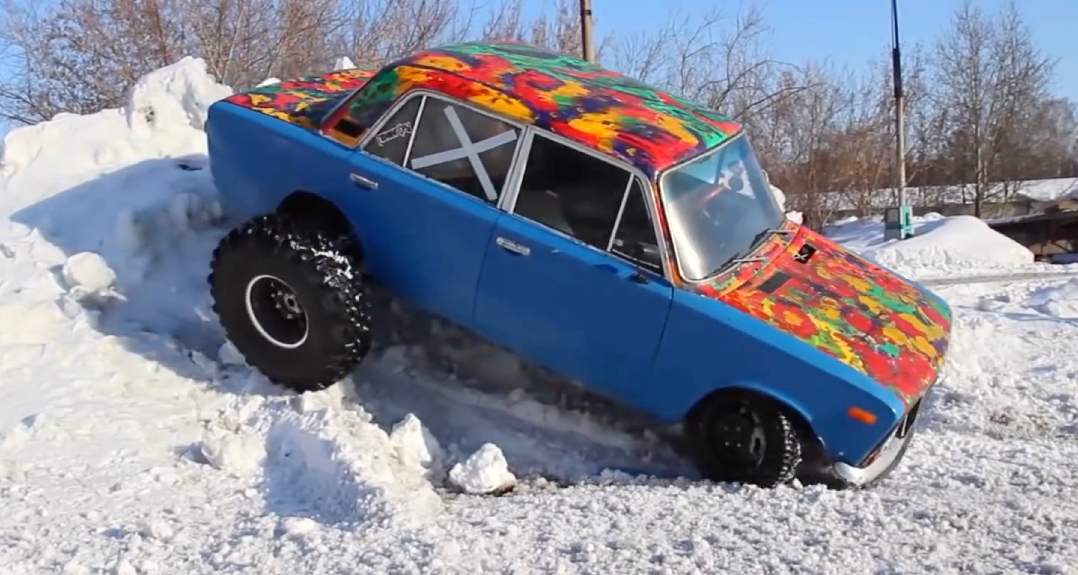 Žigulík s obřími koly - 16 - Fotogalerie: Monster truck ze starého žigulíka (6/11)