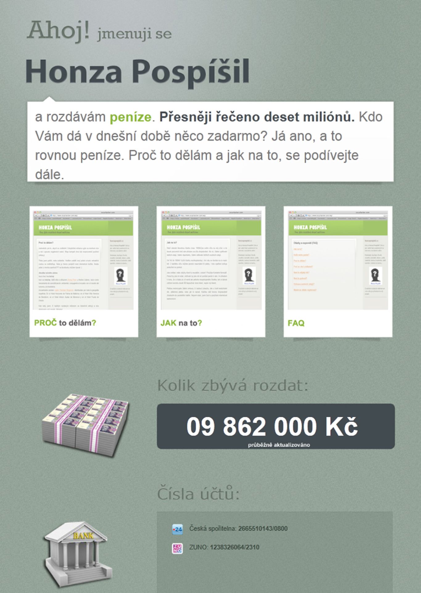 Honza Pospíšil - Honza Pospíšil rozdává peníze (1/3)