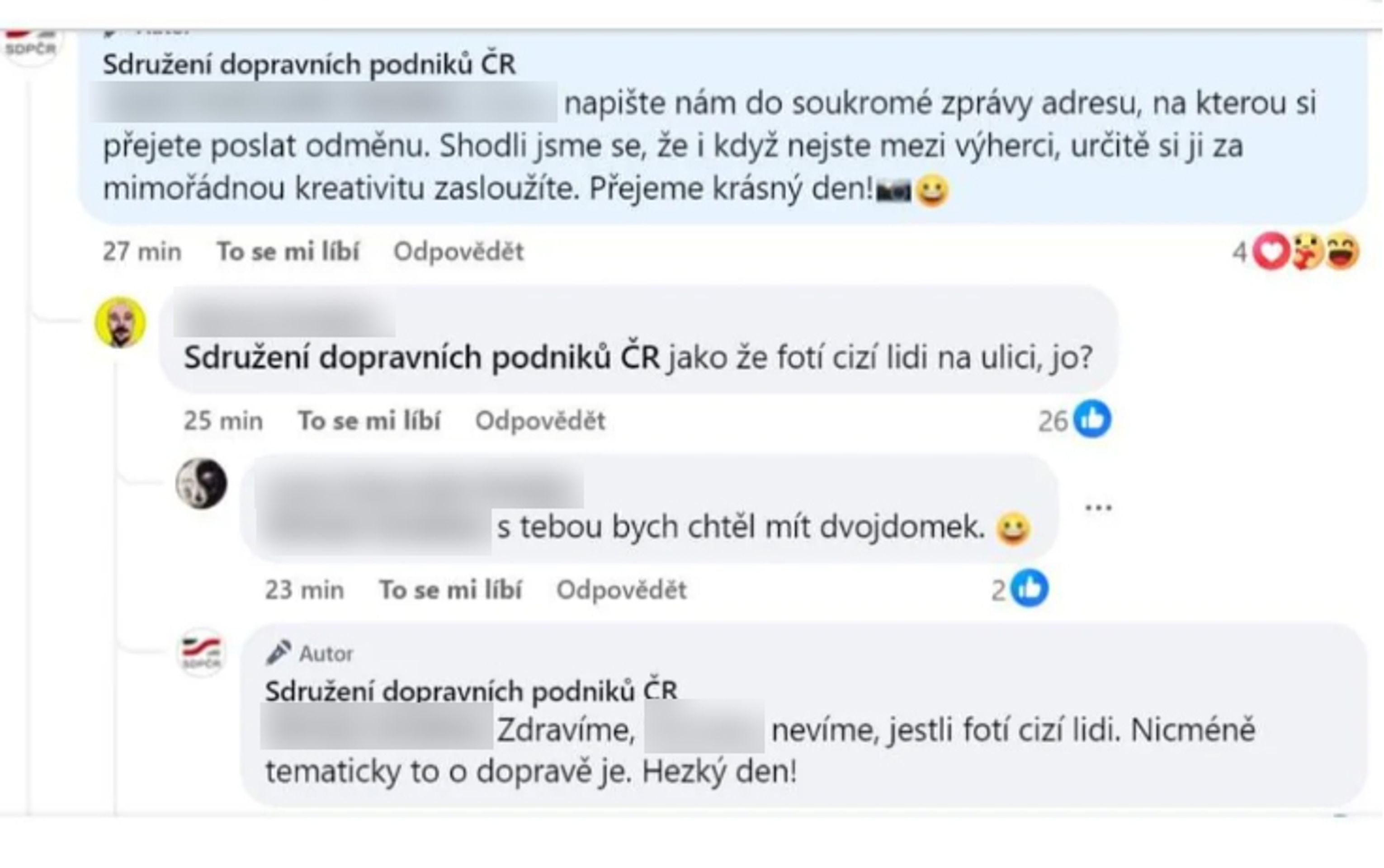 Nevhodný příspěvek Sdružení dopravních podniků ČR (2) - Nevhodný příspěvek Sdružení dopravních podniků ČR (2/3)