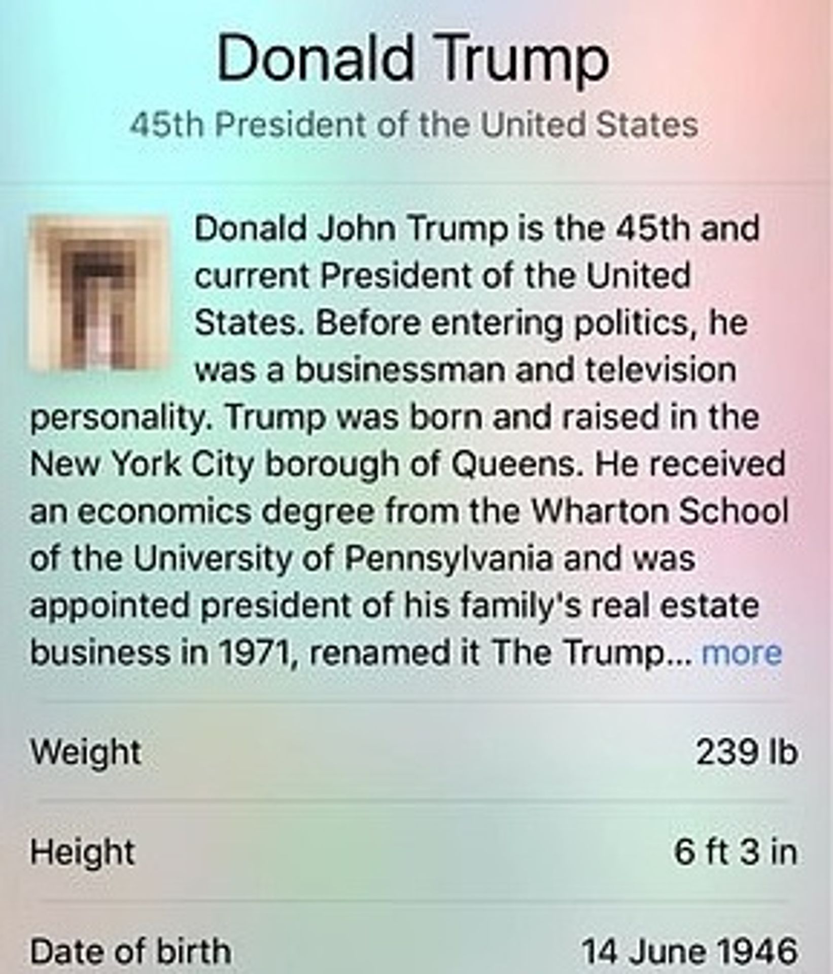 Místo Trumpa ukazovala Wikipedie penis - 1 - GALERIE: Wikipedie místo Trumpa ukazovala penis (1/3)