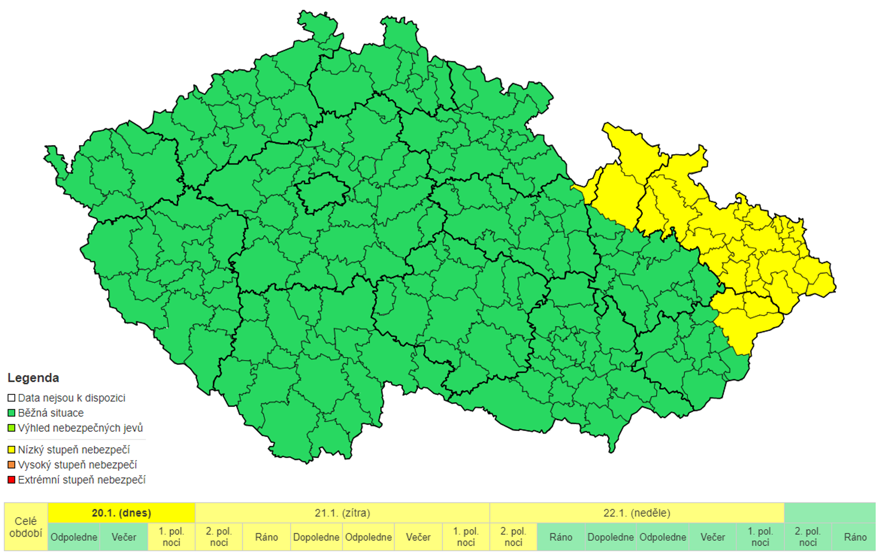 Výstraha ČHMÚ - Výstraha před sněhem (1/3)