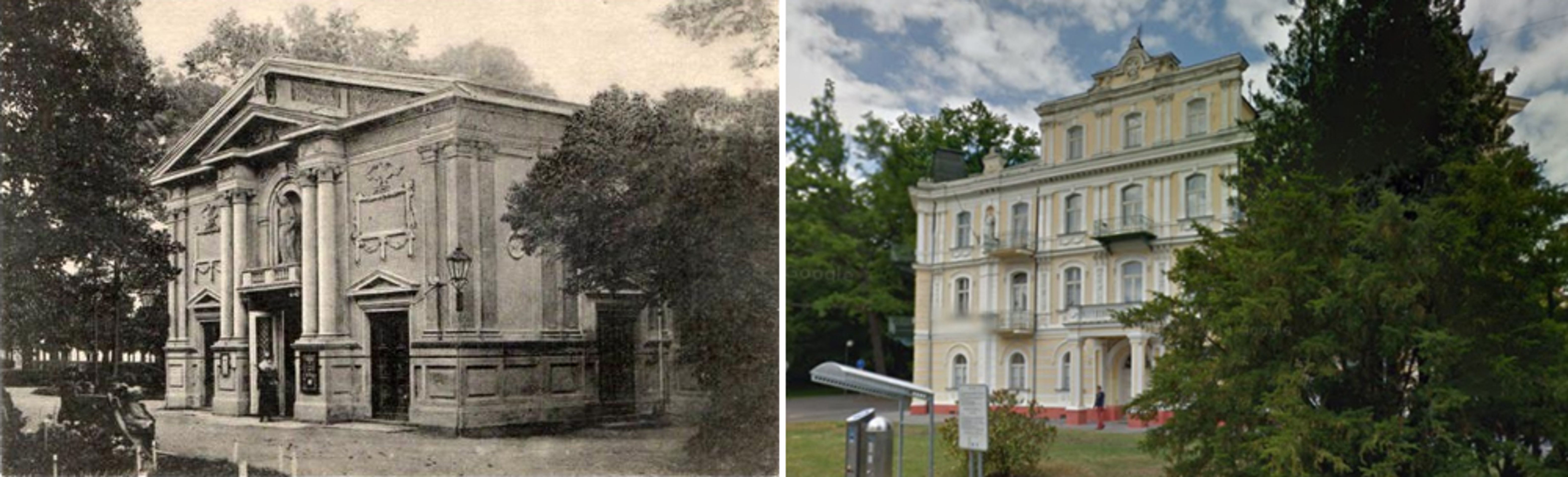 Historické fotky - Karlovarský kraj - Františkovy Lázně, divadlo - GALERIE: Karlovarsko dříve a dnes (18/24)