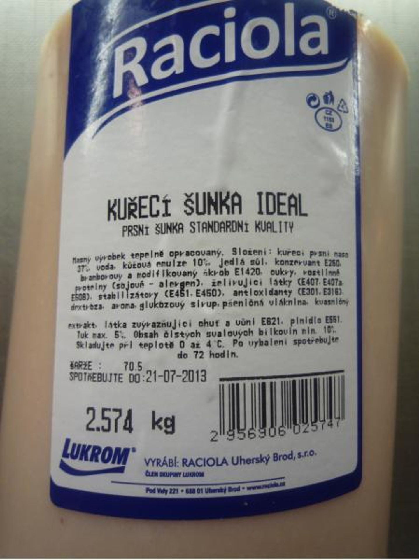 Jednota: Kuřecí šunka ideal - 2 - GALERIE: Jednota - Kuřecí šunka ideal (2/2)