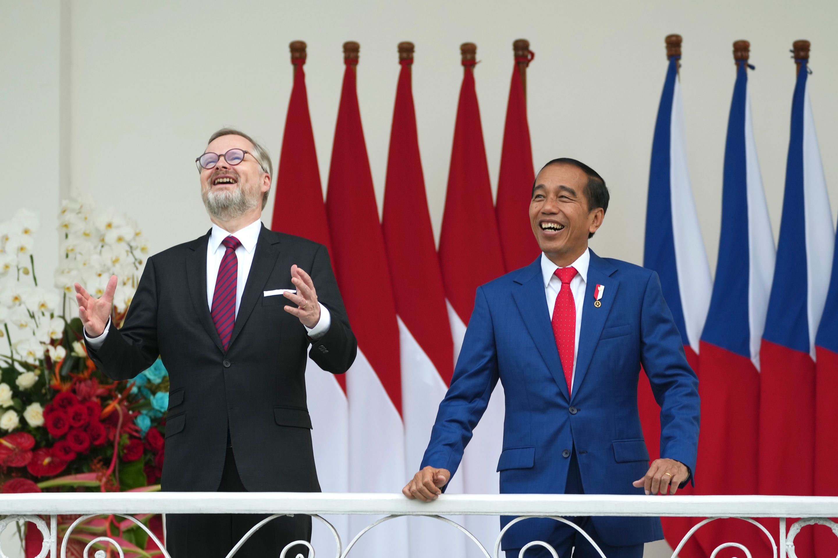 Premiér Petr Fiala prezident Indonésie Joko Widodo - Petr Fiala v Indonésii (5/9)
