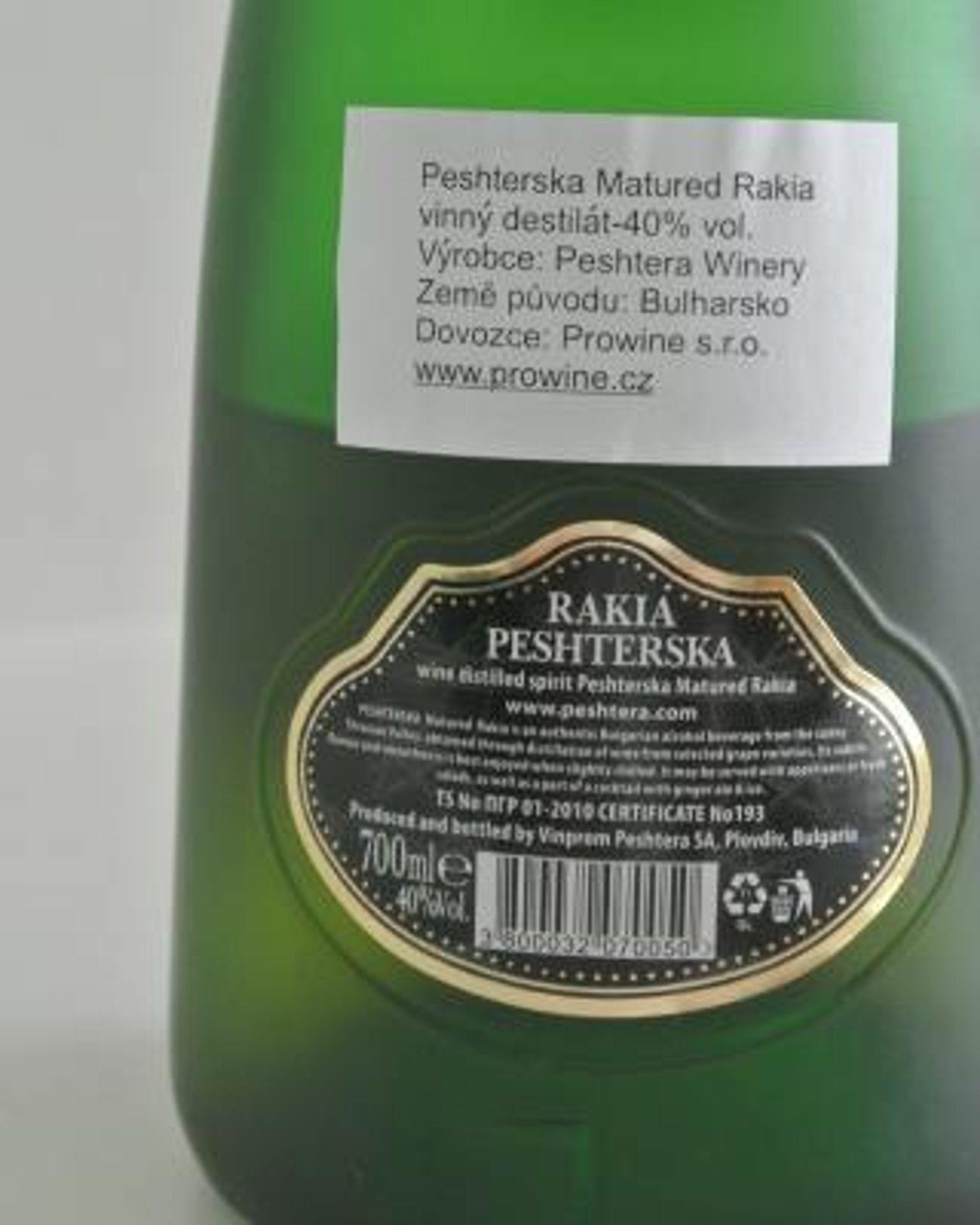 Potraviny na pranýři - Peshterska - 2 - GALERIE: Peshterska Matured Rakia (2/4)