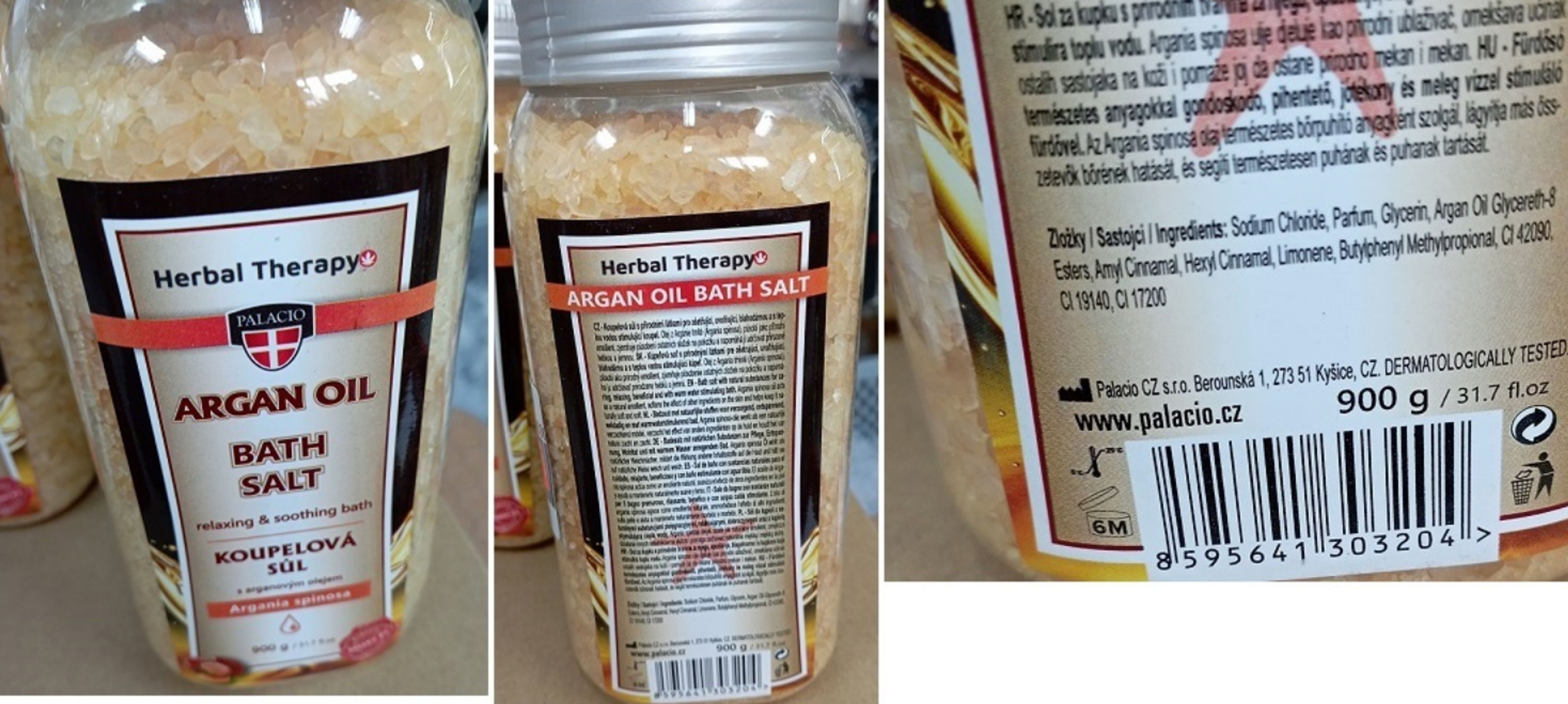 Sůl do koupele Herbal Therapy s arganovým olejem - Zdraví nebezpečná kosmetika (5/5)