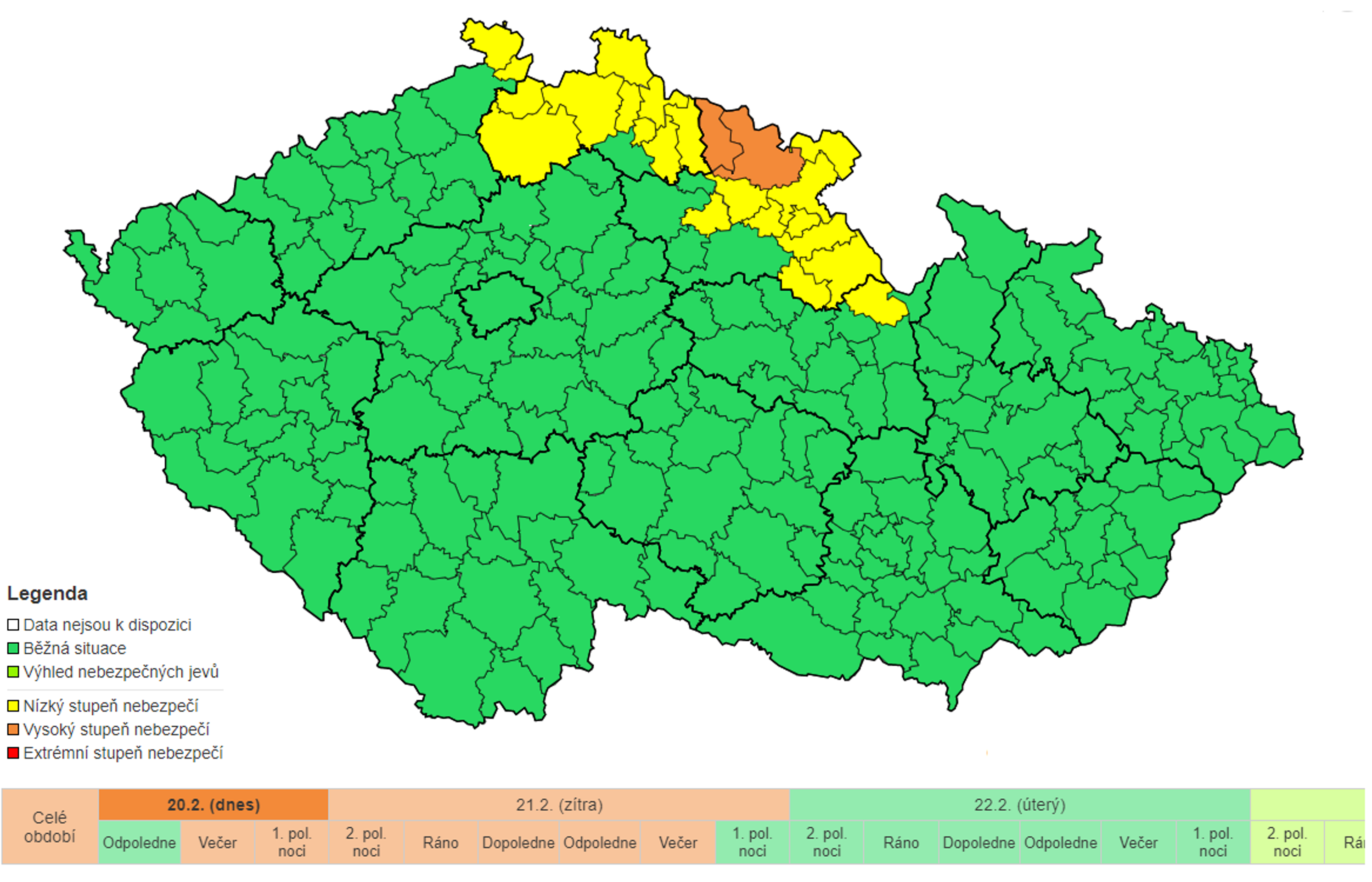 Výstraha před povodněmi - Výstrahy Českého hydrometeorologického ústavu (4/5)