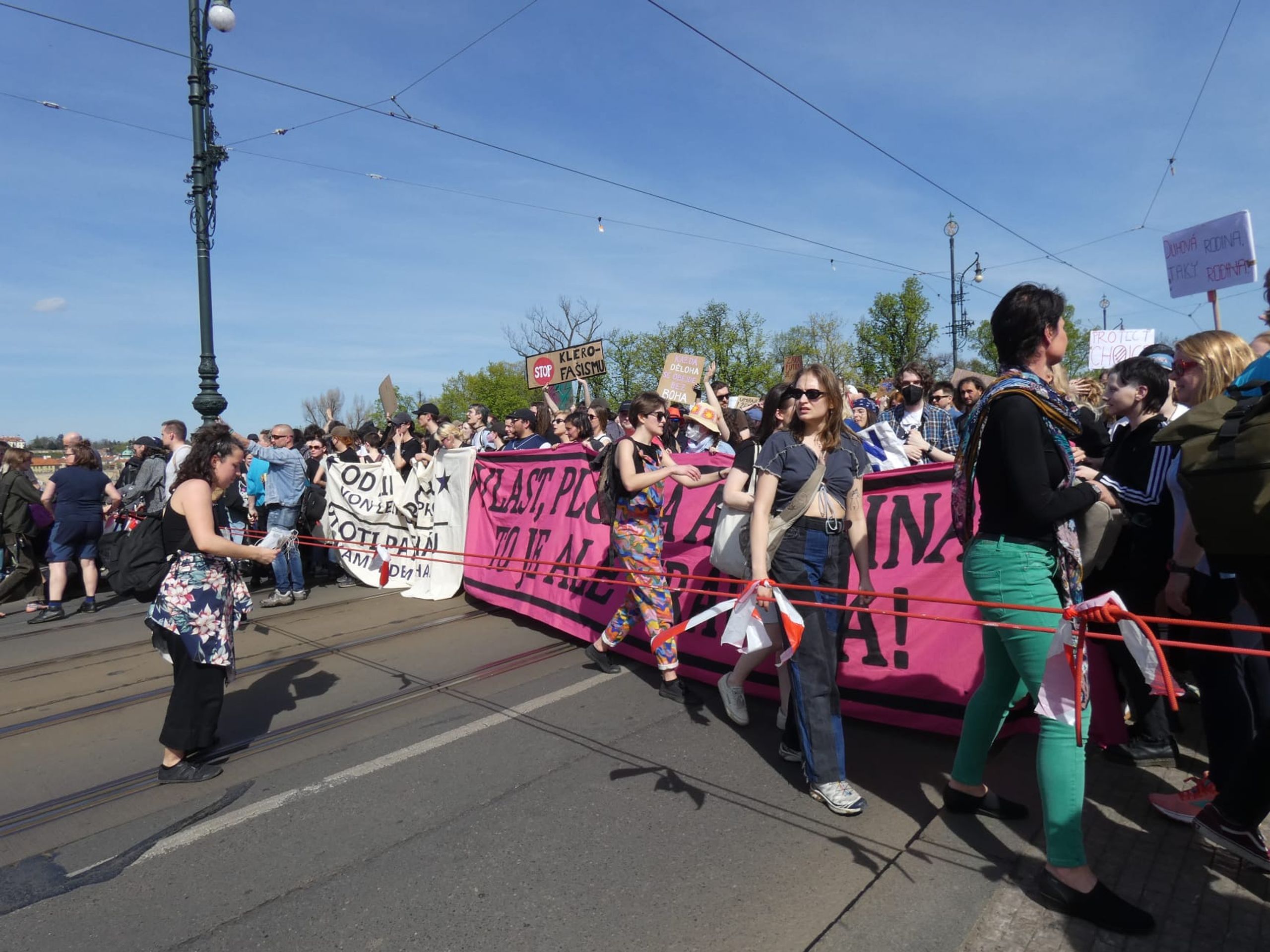 Protest na mostě Legií - Protest na mostě Legií (6/14)