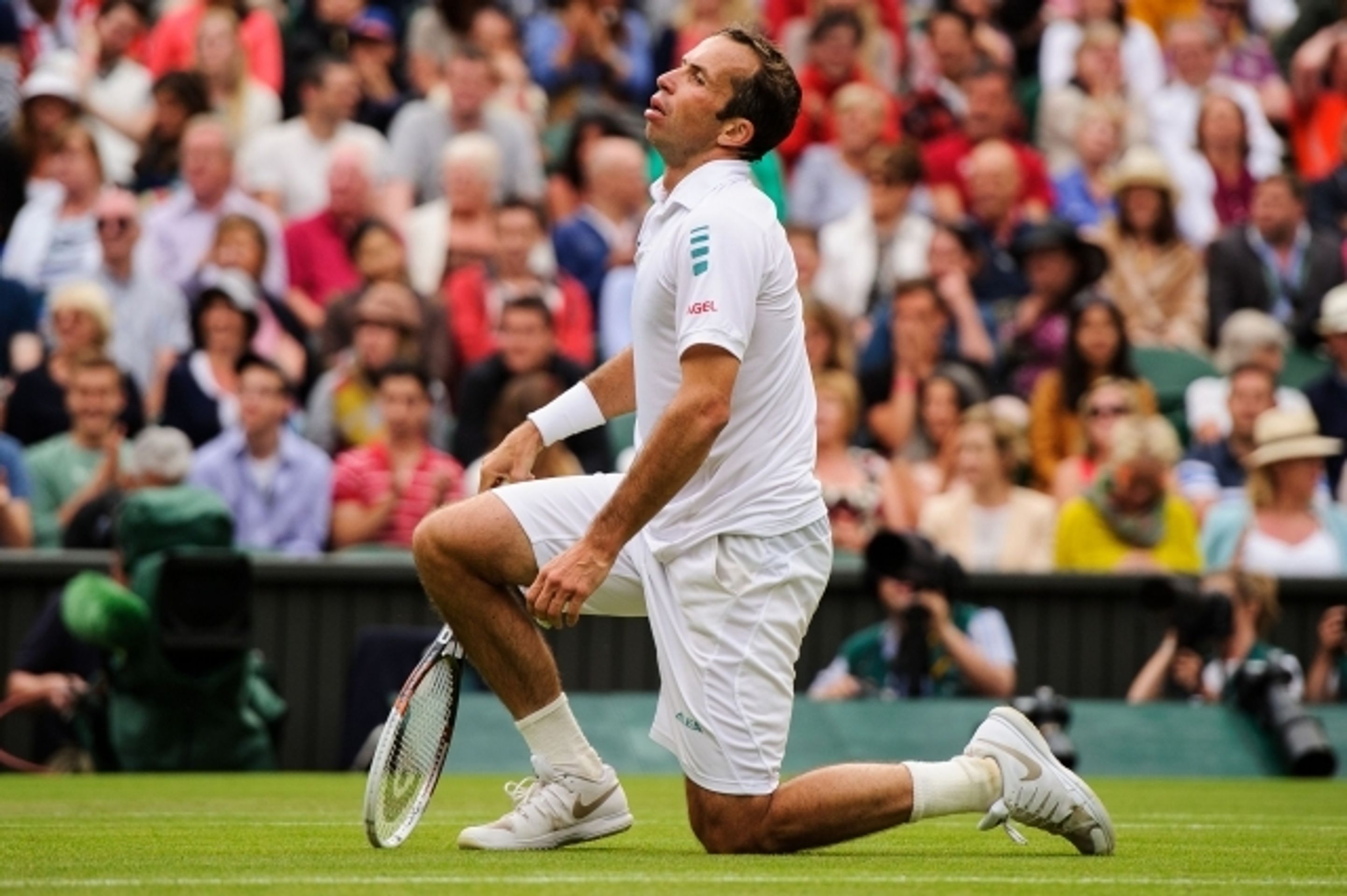 GALERIE: Radek Štěpánek - Nova Djokovič - 4 - GALERIE: Radek Štěpánek - Novak Djokovič, Wimbledon 2014 (5/13)