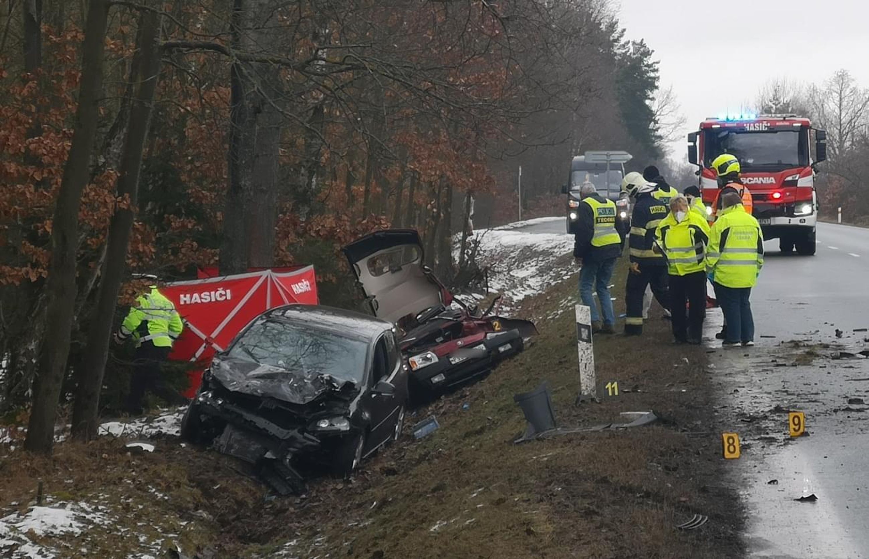 Dopravní nehoda u Plzně - 2 - GALERIE: Tragická dopravní nehoda na Plzeňsku (3/4)