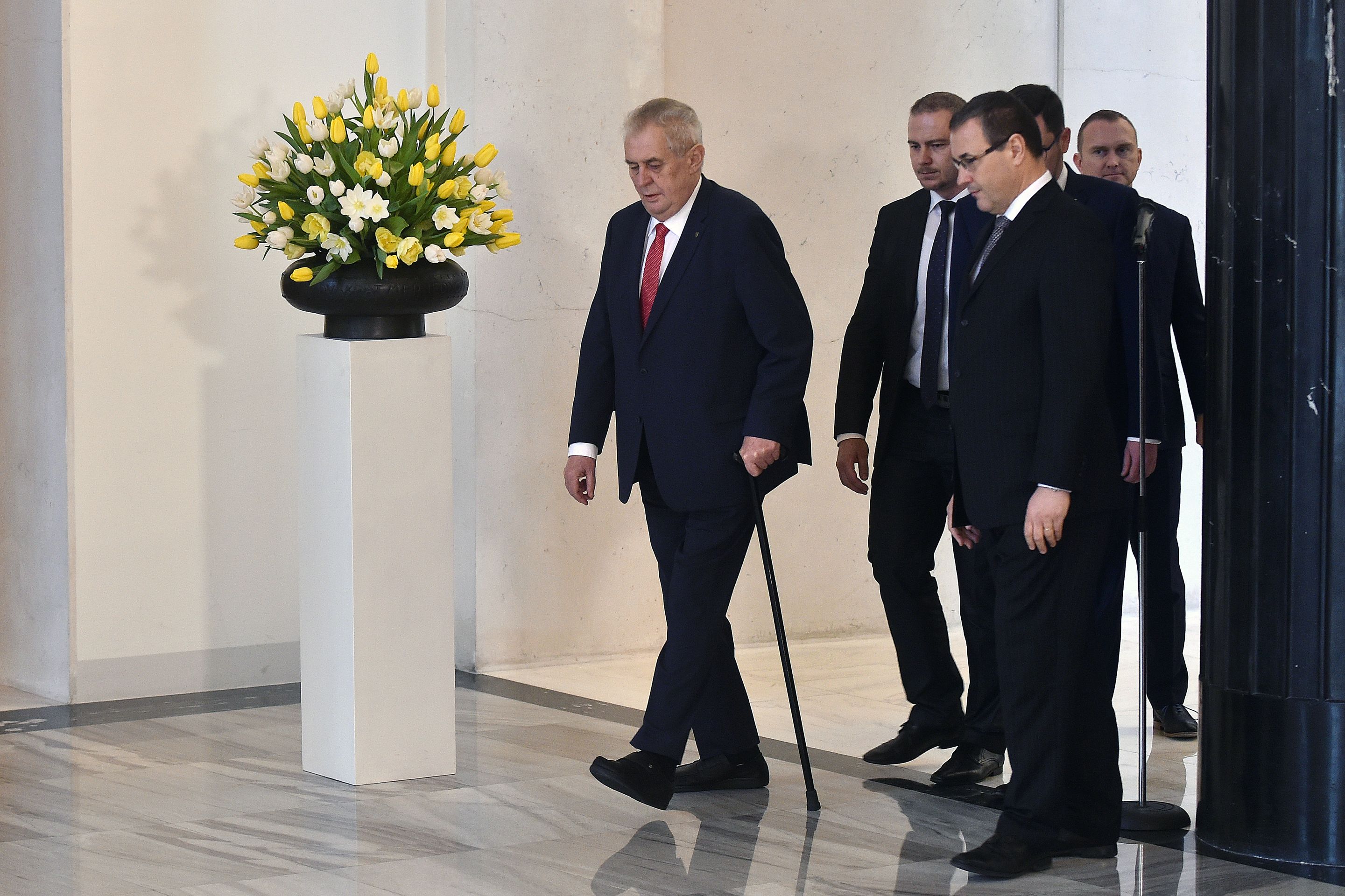 Miloš Zeman oznamuje kandidaturu - GALERIE: Oznámení kandidatury Miloše Zemana (7/7)
