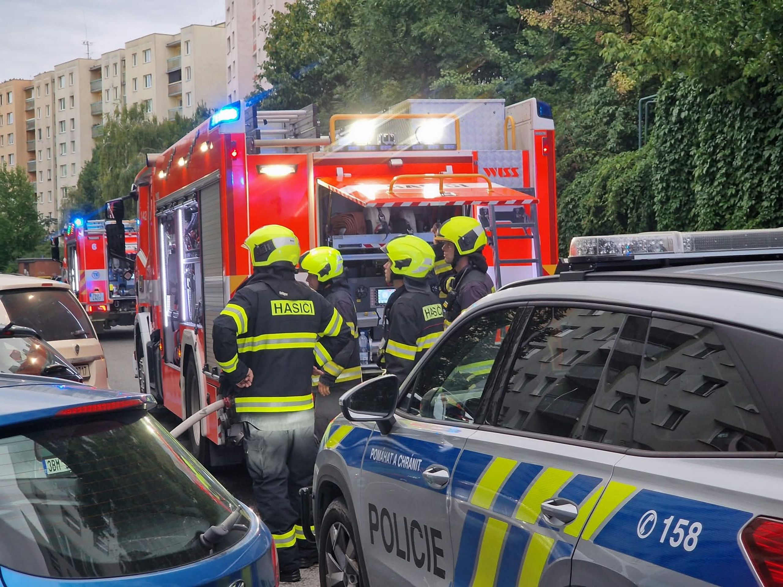 Požár v ulici Oblá v Brně - Požár v ulici Oblá v Brně (3/4)