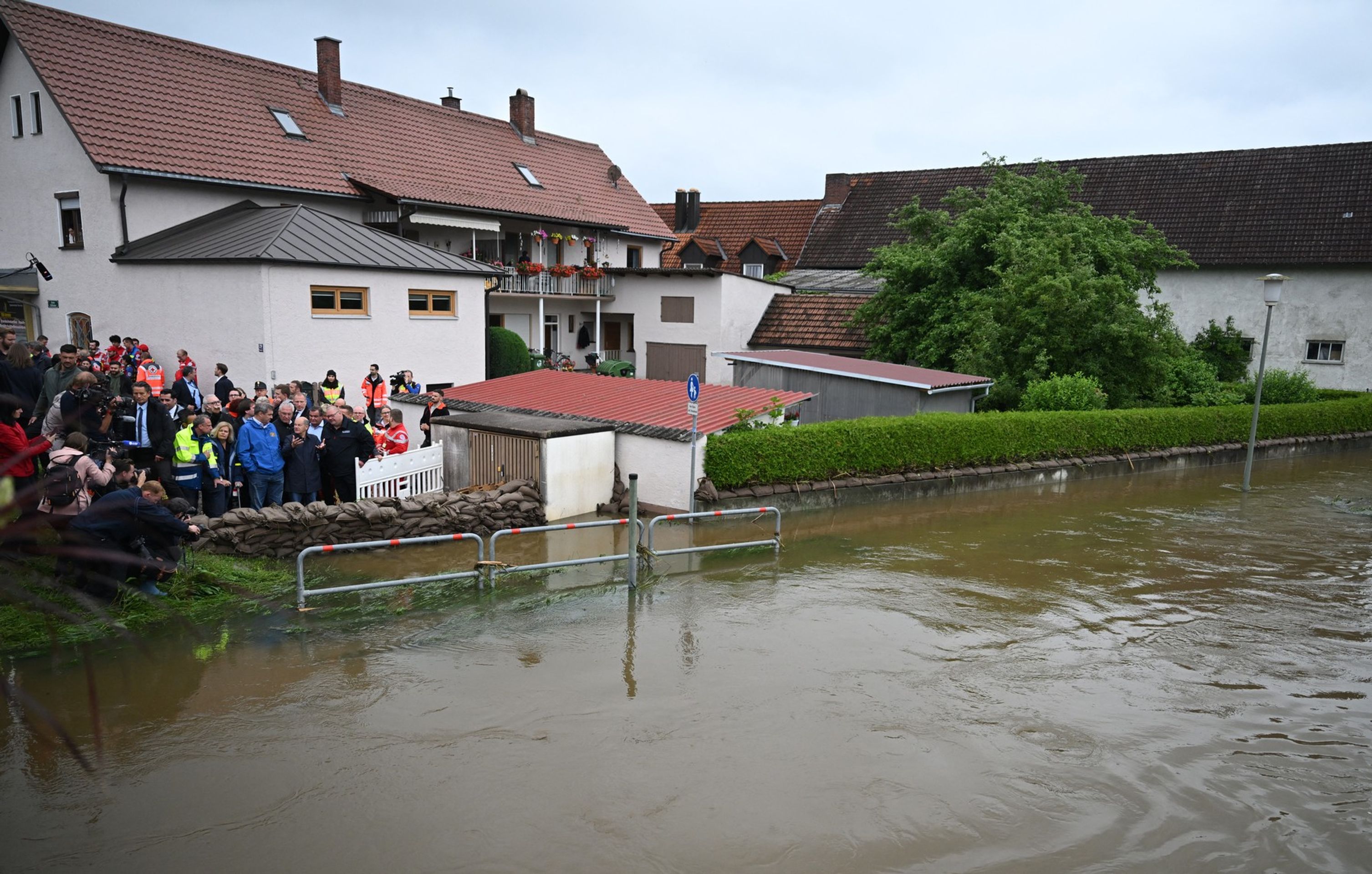 Povodňová situace v Německu, 3. 6. 2024 Reichertshofen - Záplavy v Evropě (9/12)