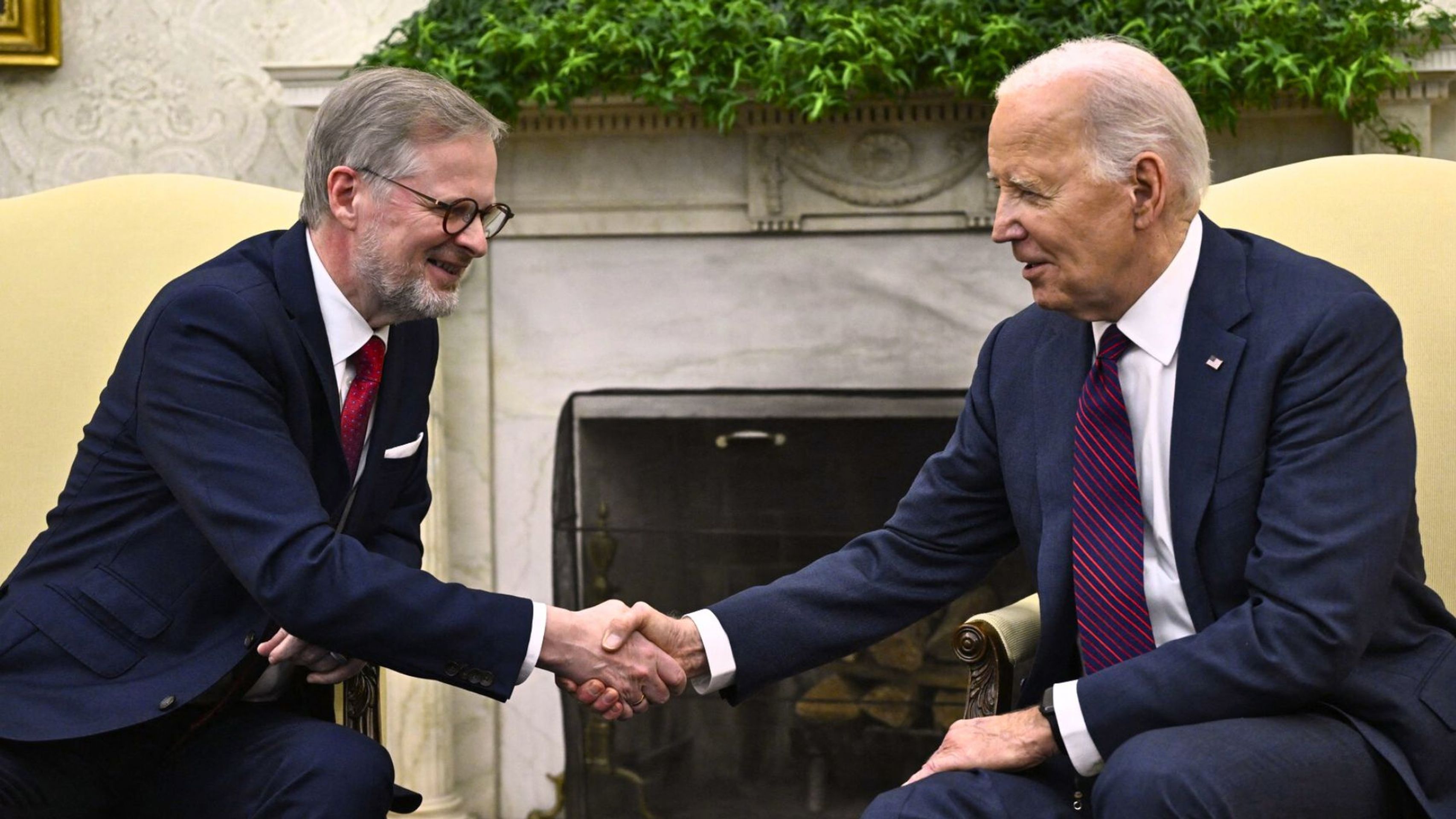 Premiér Petr Fiala na setkání s americkým prezidentem Joe Bidenem - Premiér Fiala na setkání s Joe Bidenem (11/13)