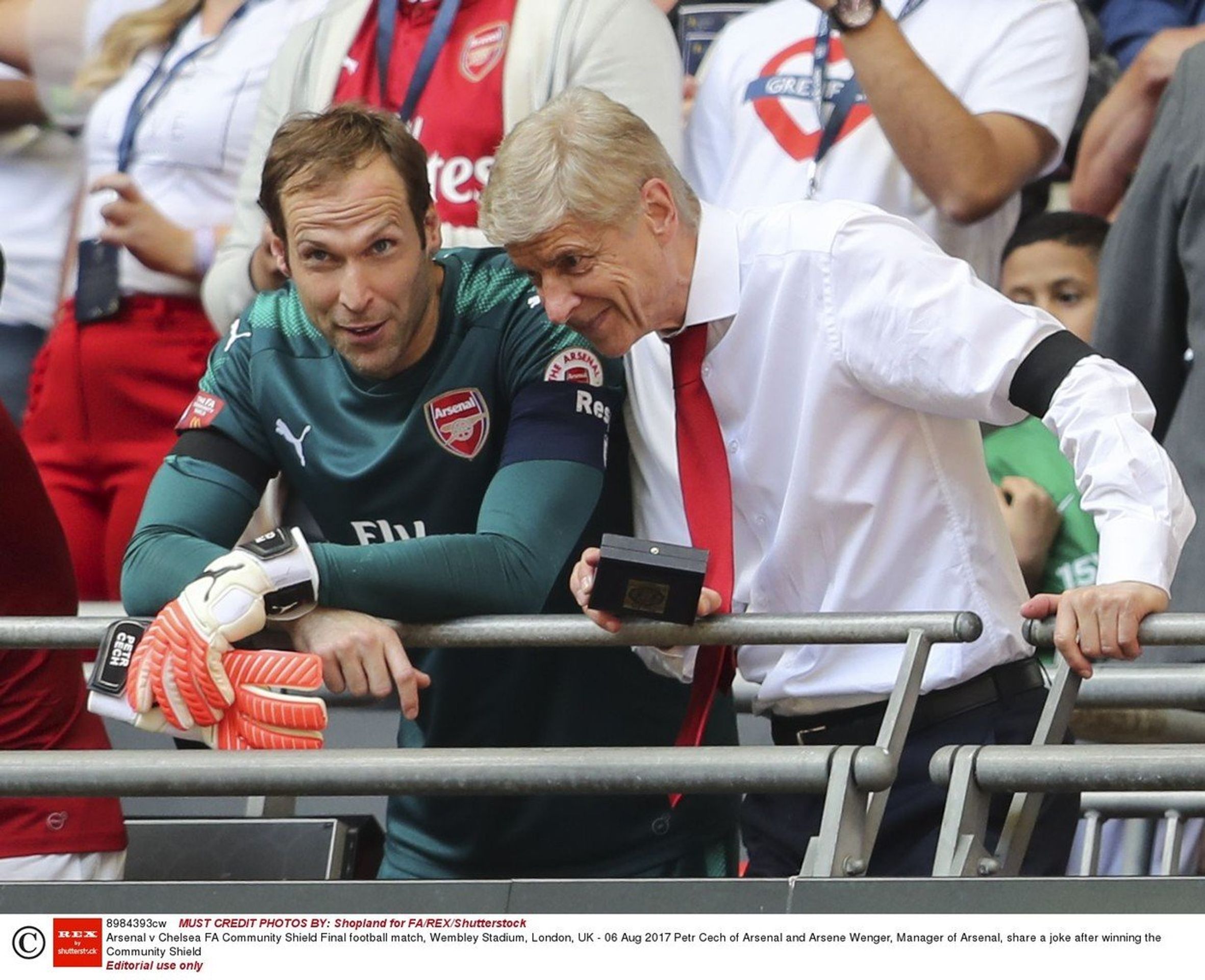Petr Čech a Arsene Wenger - GALERIE: Petr Čech a bývalý trenér Arsenalu Arsene Wenger (3/5)