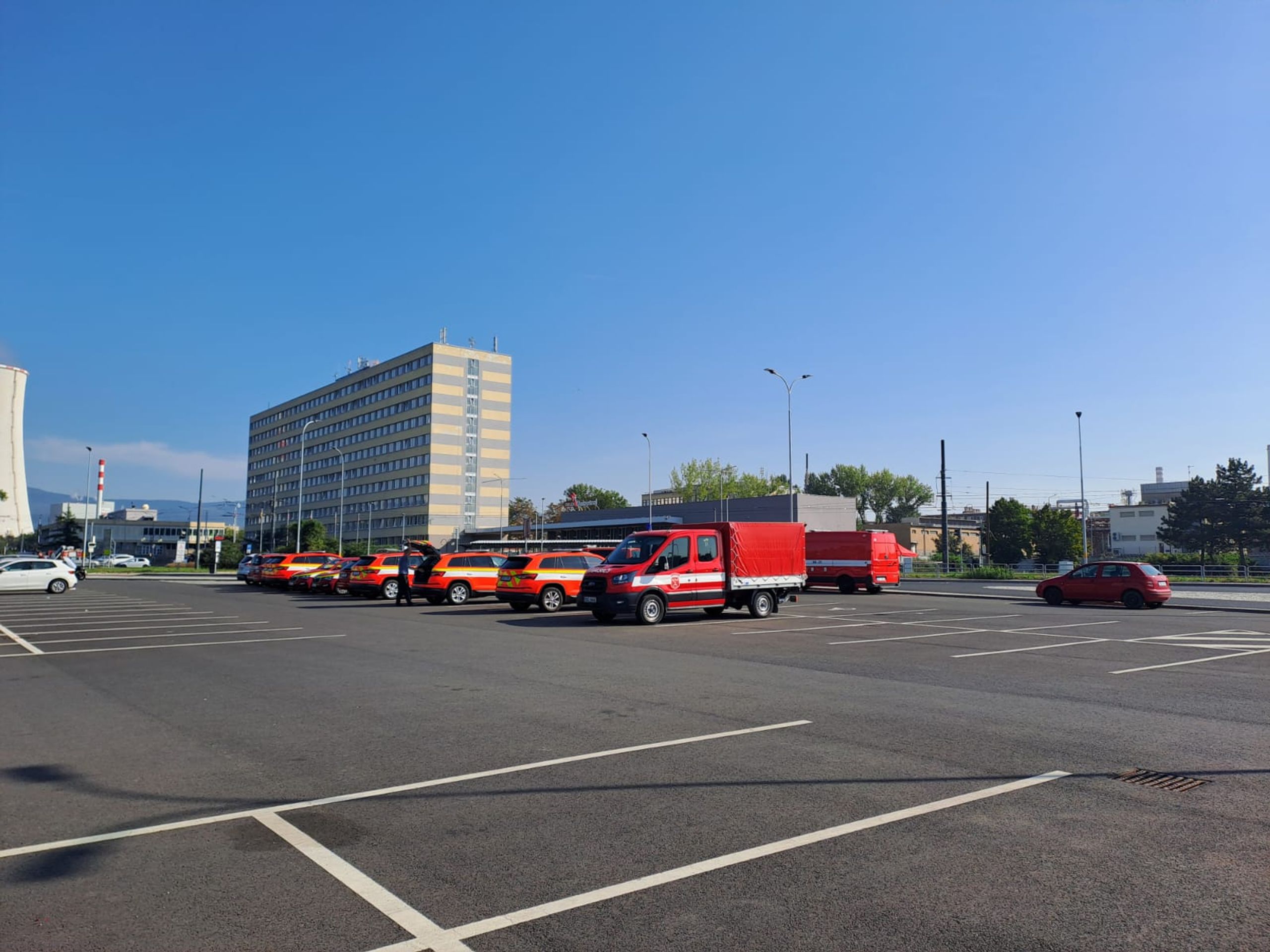 Hasičská technika asistující při odstřelu (3) - Odpal pumy (8/12)