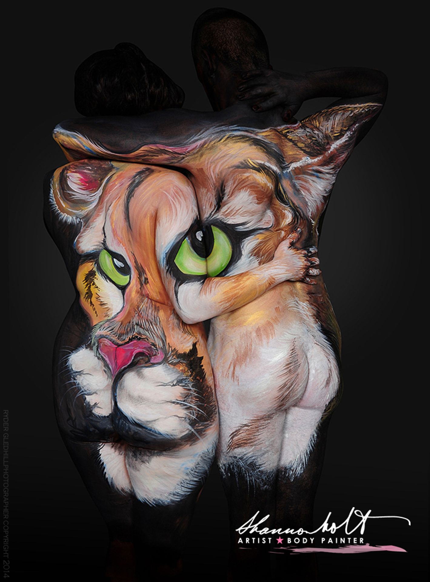 Body Painting - 6 - GALERIE: Zvířata na lidském těle (6/9)
