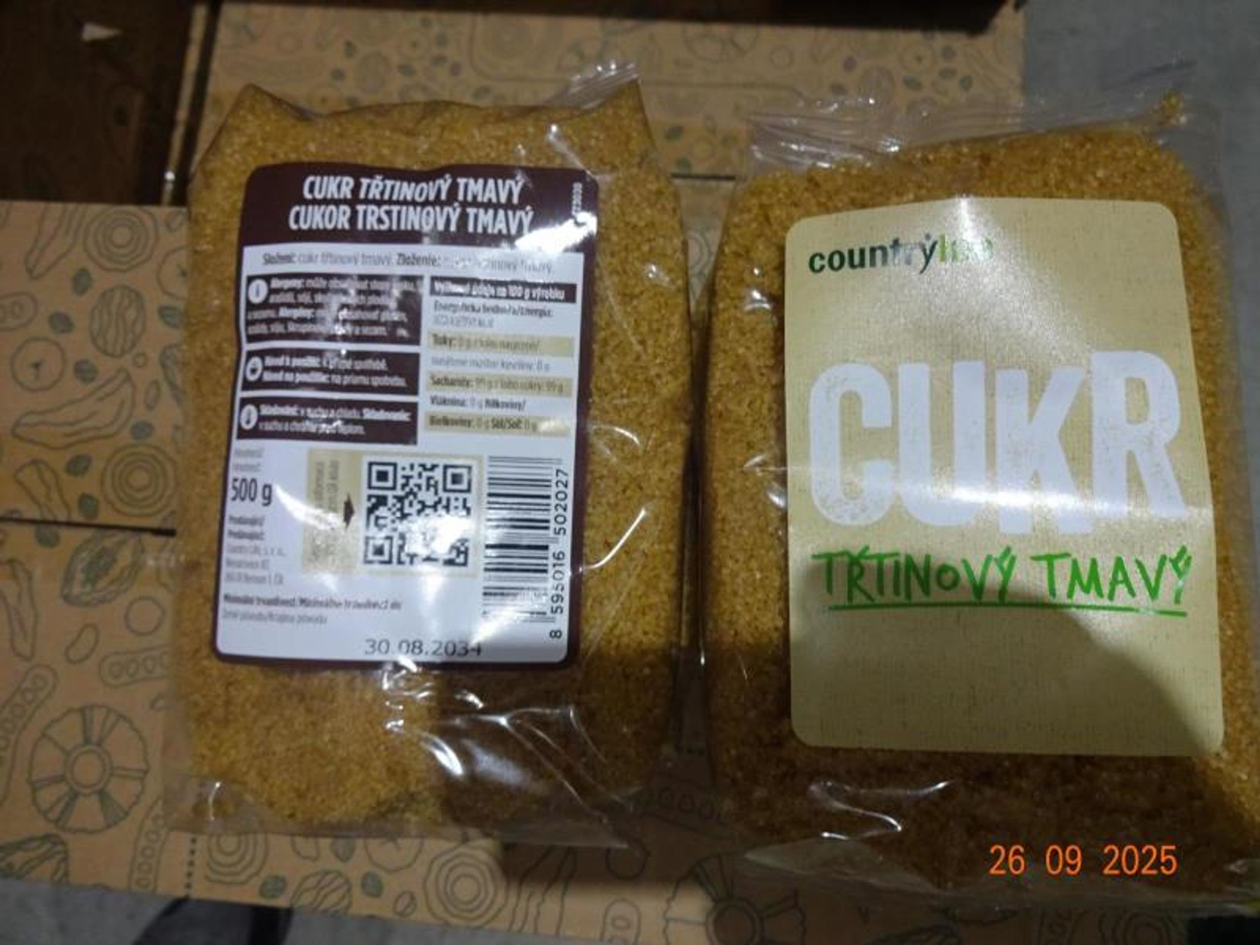 Cukr Třtinový tmavý 500g (1) - Závadné potraviny (2/8)