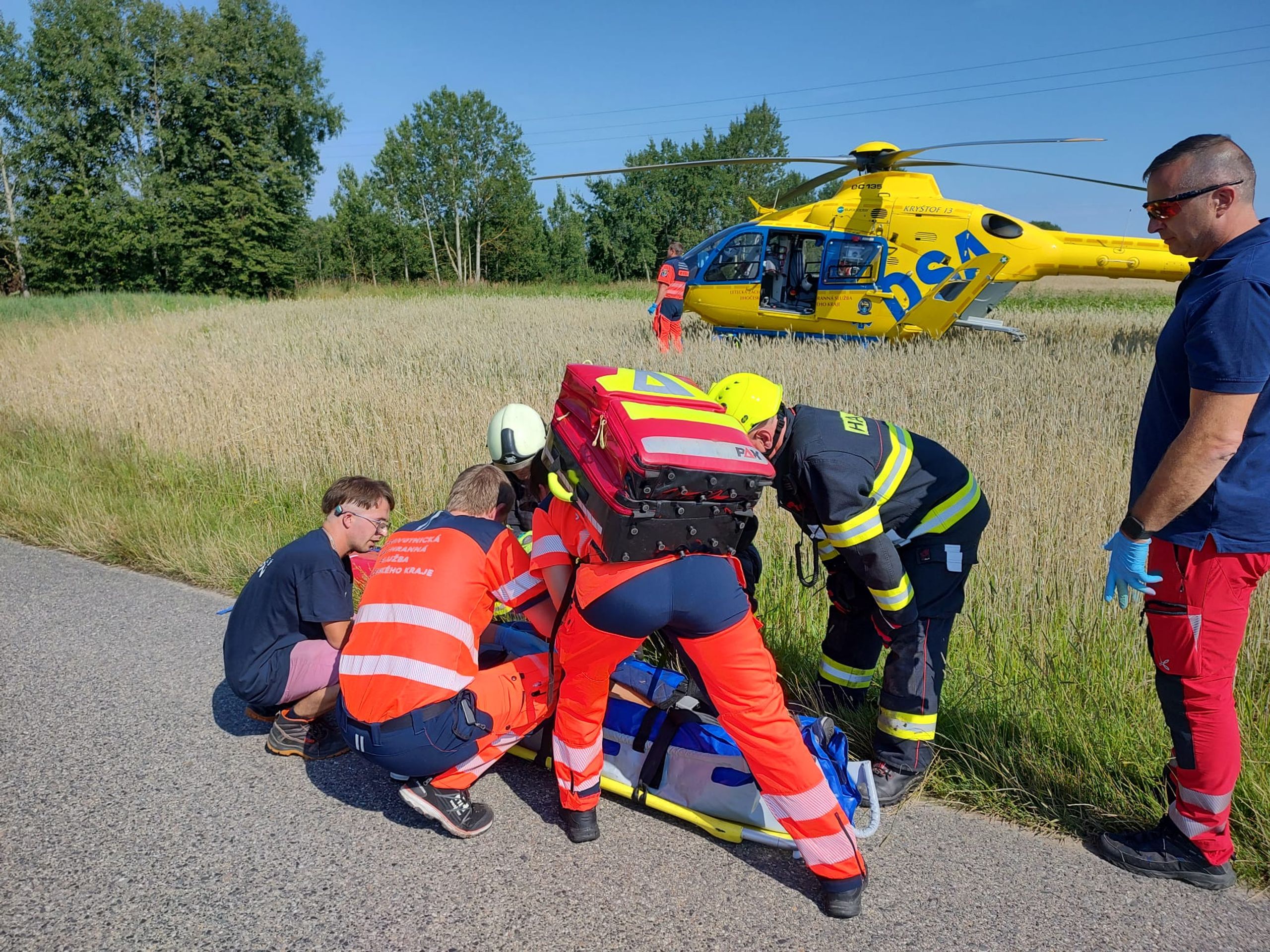 Dopravní nehoda se zraněním na Jindřichohradecku - Dopravní nehoda se zraněním na Jindřichohradecku (6/7)