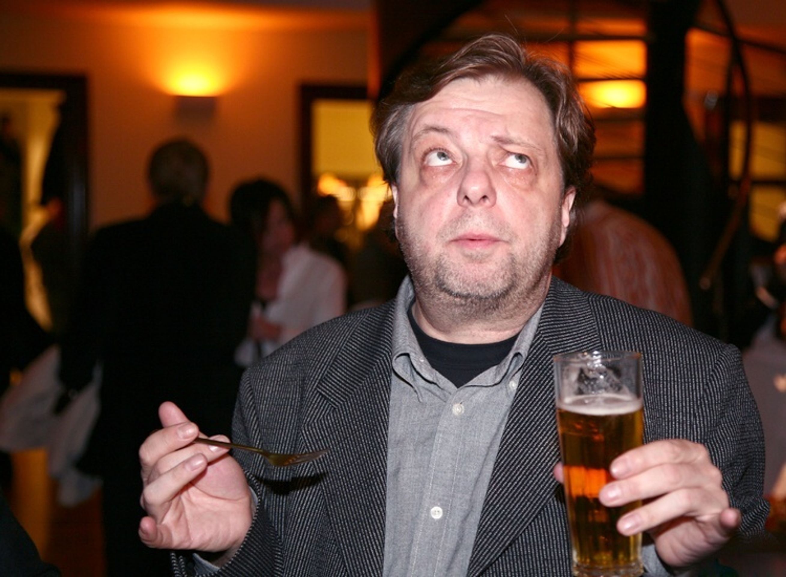 Milan Šteindler na večírku k filmu Obsluhoval jsem anglického krále. - Co "Králi" odpovídají slavní, diváci a festivaly - fotogalerie (9/15)