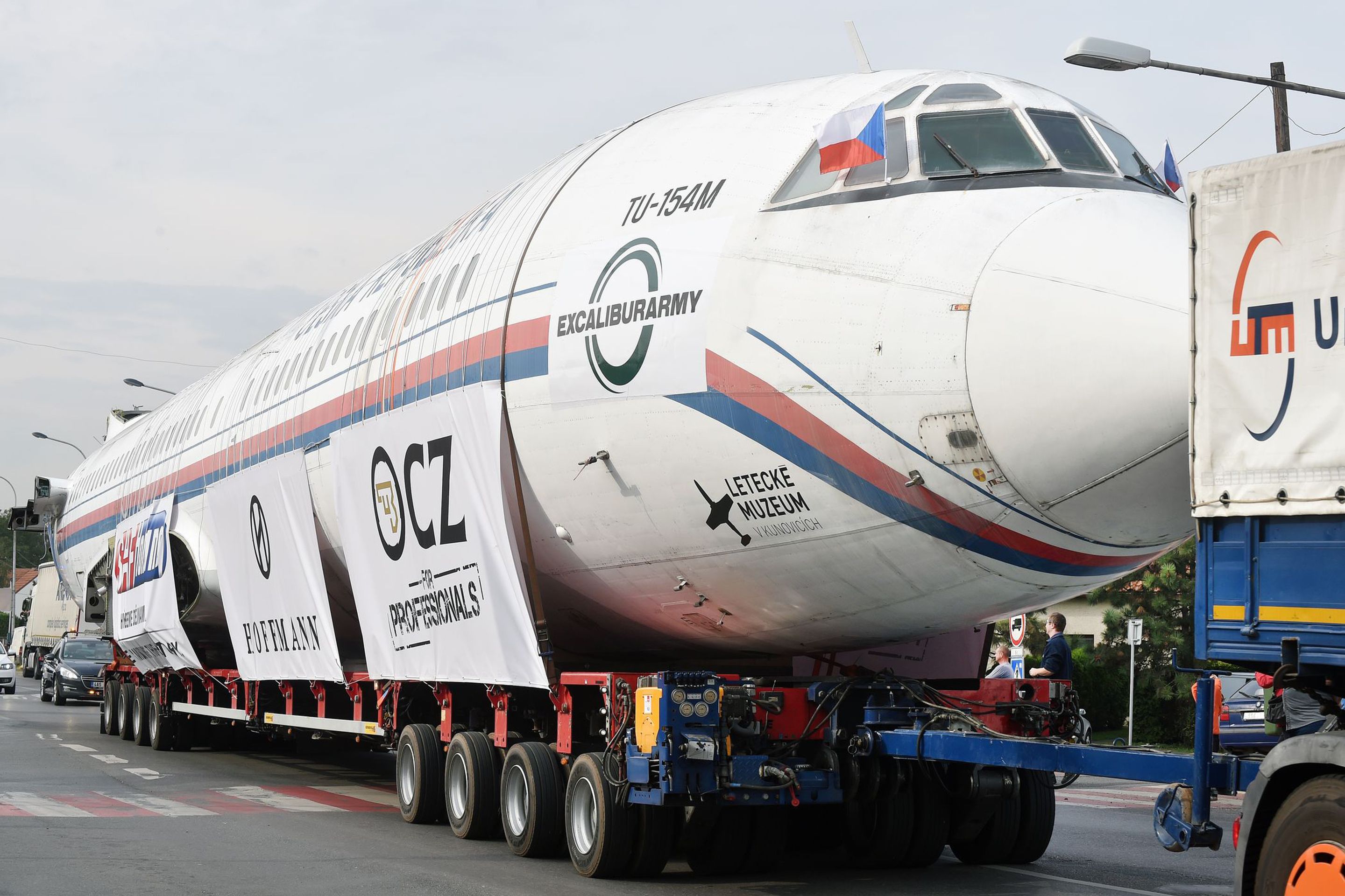Přeprava letounu TU-154 - 3 - GALERIE: Přeprava letounu TU-154 (12/14)